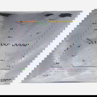 Shusaku Arakawa, Living Room: Shusaku Arakawa Living Room 1969 screenprint in colors on plastic silver foil 24 h x 28.625 w in (61 x 73 cm) Signed, dated and numbered to lower edge '24/95 Arakawa 1969'. This work is number 24
