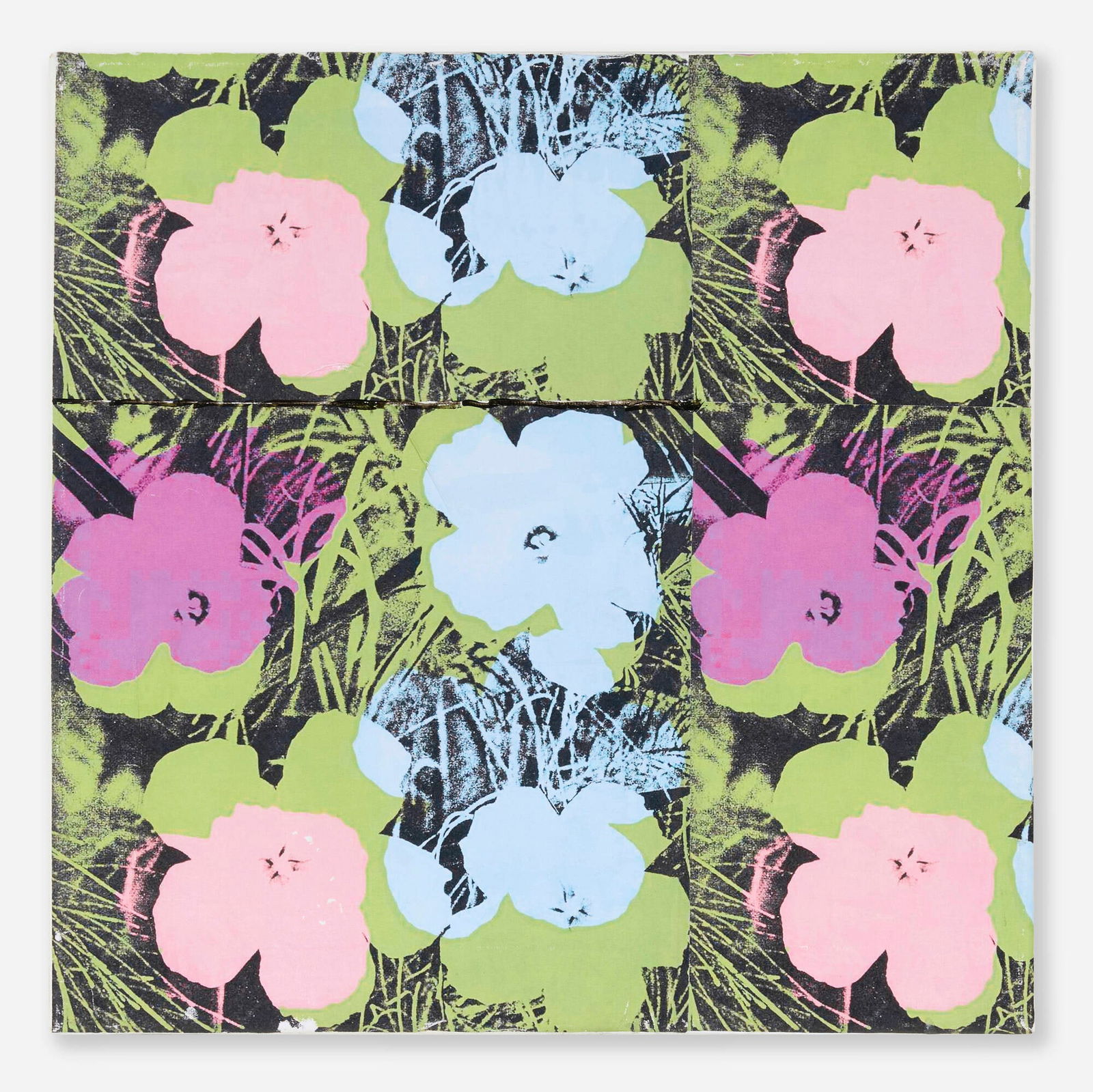 Tom Dash, Flowers: Tom Dash Flowers 2017collage on canvas 12 h x 12 w in (30 x 30 cm) Signed, dated and numbered to verso 'Tom Dash 2017 2/10'. This work is number 2 from the edition of 10. T