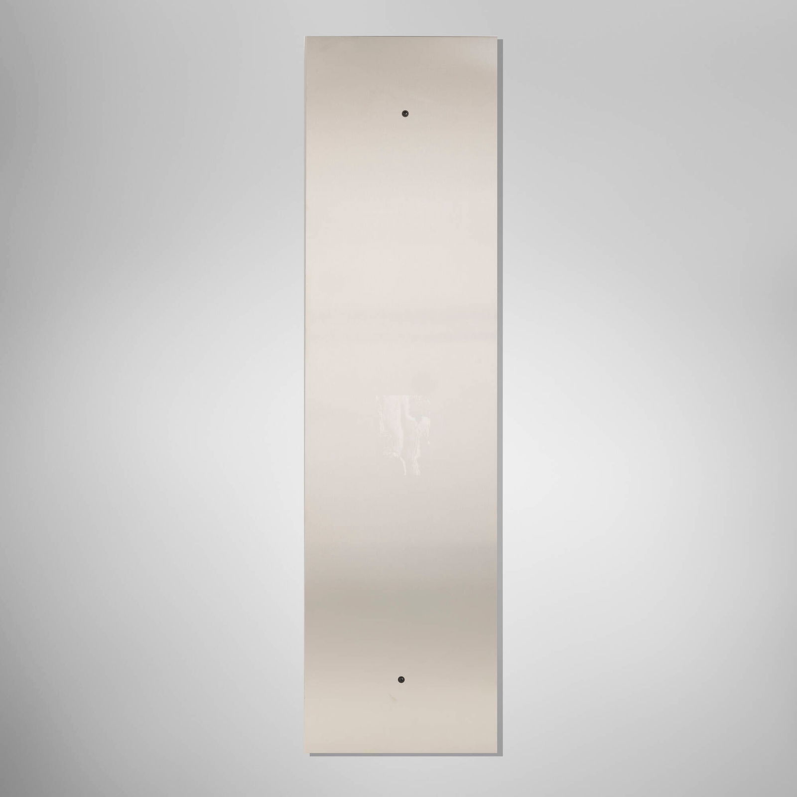 Christian Eckart, Cimabue Restoration (from the BAM II portfolio): Christian Eckart Cimabue Restoration (from the BAM II portfolio) 1989etching on stainless steel image: 7.375 h x 5 w in (19 x 13 cm) overall: 66 h x 18 w x 0.25 d in (168 x 46 x 1 cm) Etche