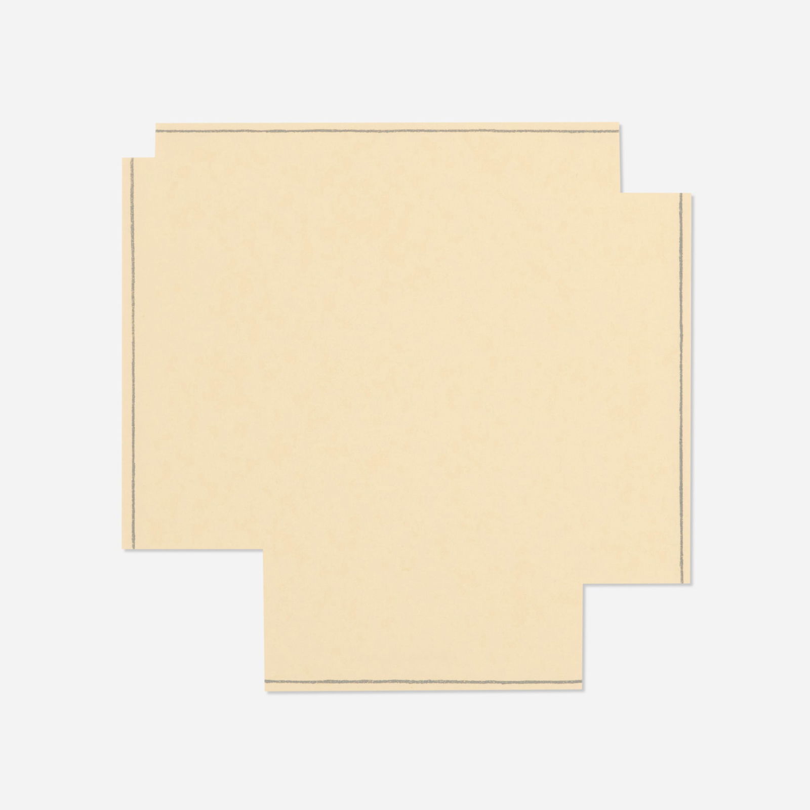 Robert Mangold, A Square with Four Squares Cut Away (from the Rubber Stamp portfolio): Robert Mangold A Square with Four Squares Cut Away (from the Rubber Stamp portfolio) 1976ink stamp on paper 8 h x 8 w in (20 x 20 cm) This work is from the edition of 1000 printed and publishe