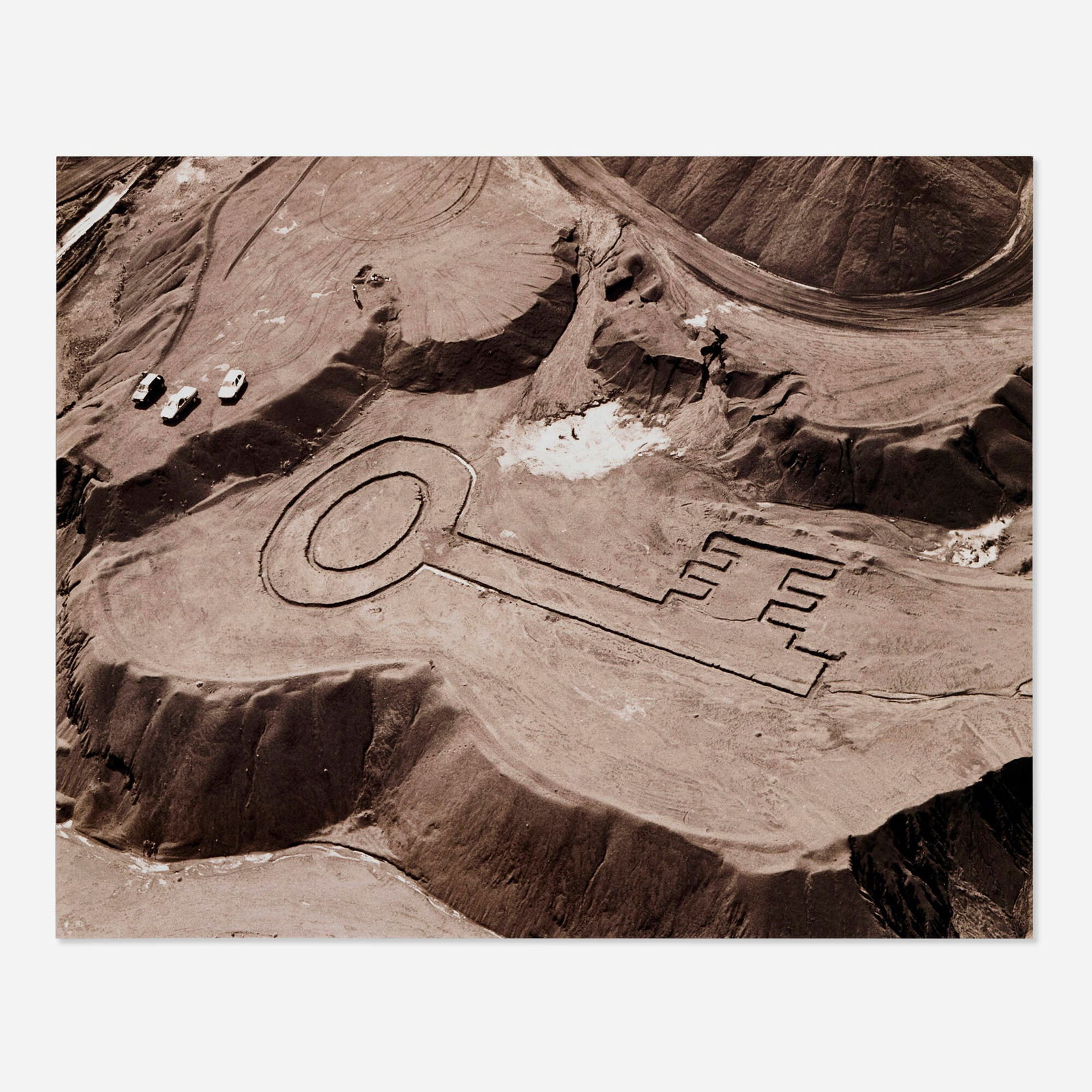 Vik Muniz, Key (from the Earthworks series): Vik Muniz Key (from the Earthworks series) 2006digital C-print 8 h x 10 w in (20 x 25 cm) Signed and numbered to verso 'Vik Muniz 86/100'. This work is number 86 from the edition of 100 publis