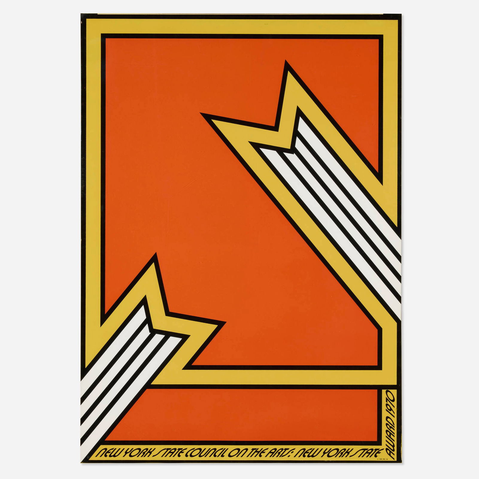 Nicholas Krushenick, New York State Council on the Arts Award poster: Nicholas Krushenick New York State Council on the Arts Award poster 1970screenprint in colors 34.875 h x 24.875 w in (89 x 63 cm) This work was published to commemorate the fifth annual New