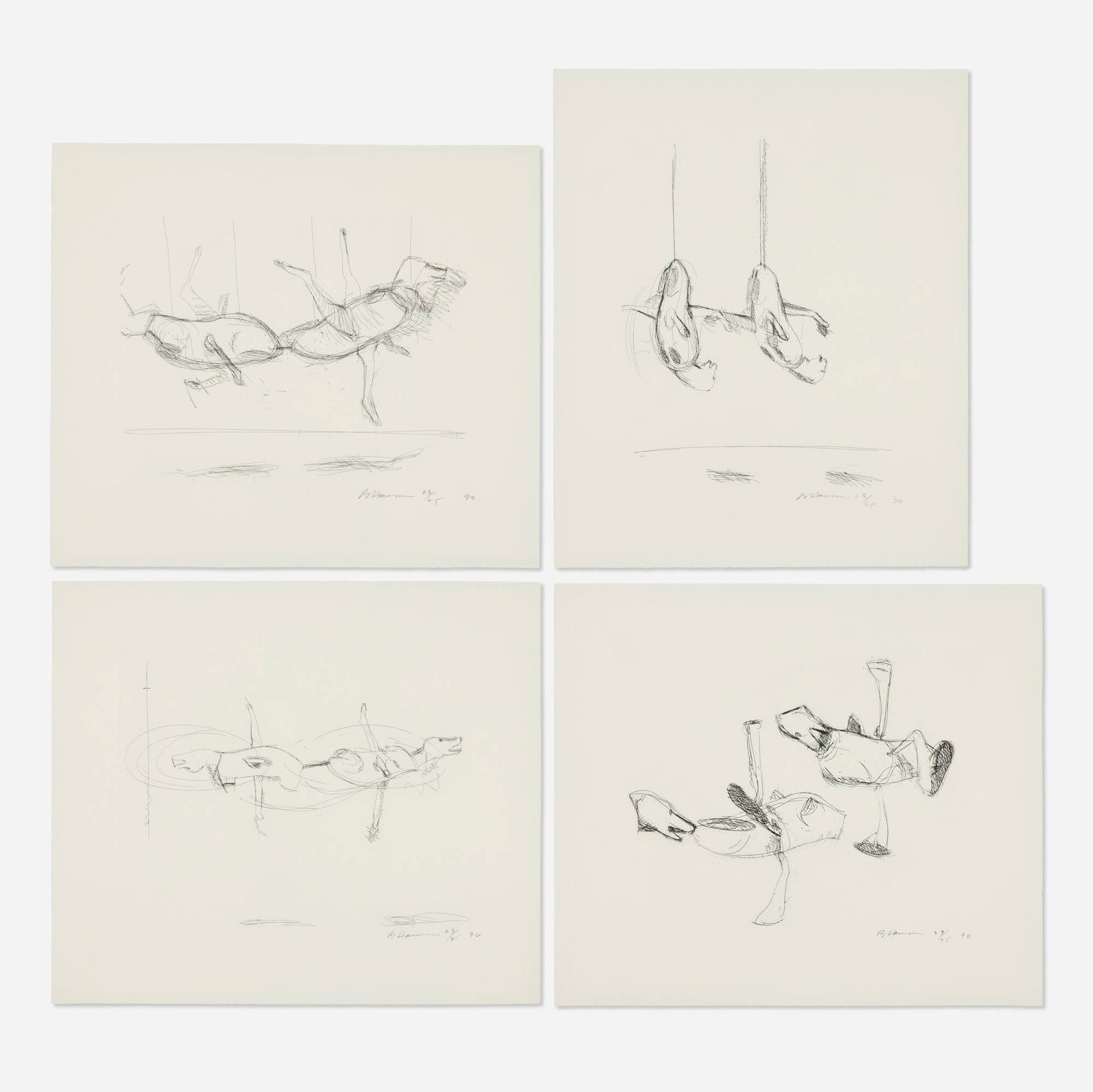 Bruce Nauman, Untitled (four works) (1 of 3)