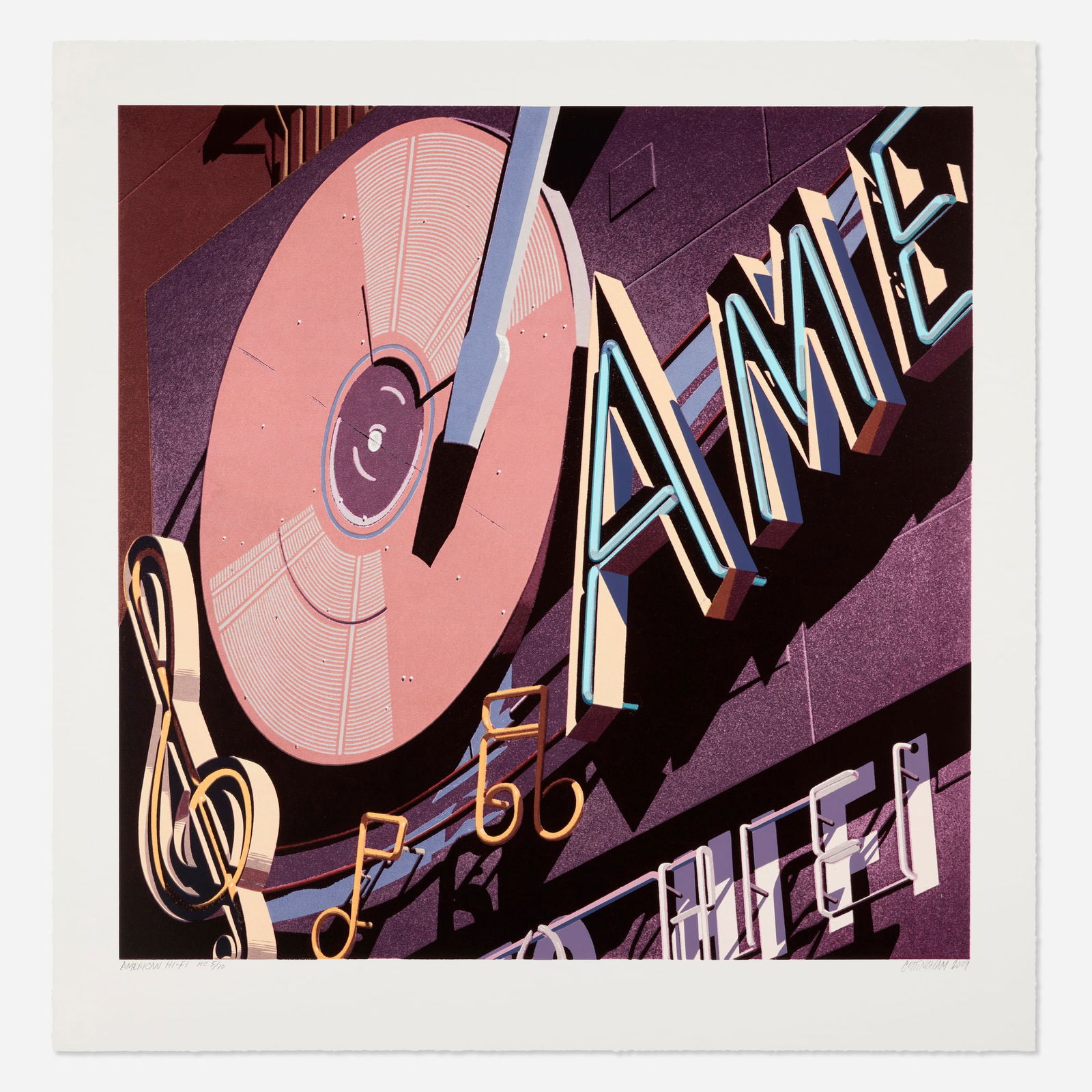 Robert Cottingham, American Hi-Fi (from the American Signs portfolio) (1 of 3)
