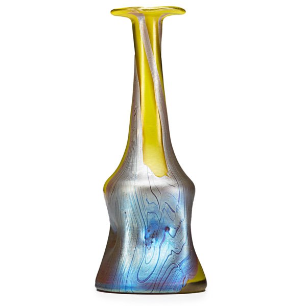 LOETZ Small Phanomen vase: LOETZ Small Phanomen vase, Austria, ca. 1900; Unmarked; 6 1/4" x 2 1/2'