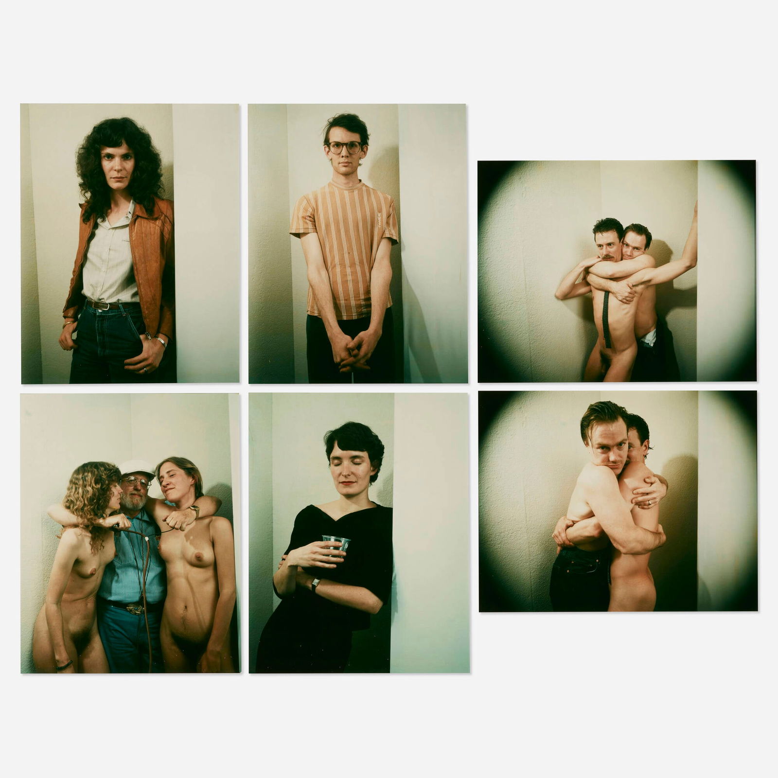 Jack Welpott, Untitled (six works): Jack Welpott Untitled (six works) unique Polaroid Type 808 Polacolor prints image (each): 9.5 h x 7.5 w in (24 x 19 cm) sheet (each): 10.875 h x 8.375 w in (28 x 21 cm) Provenance: