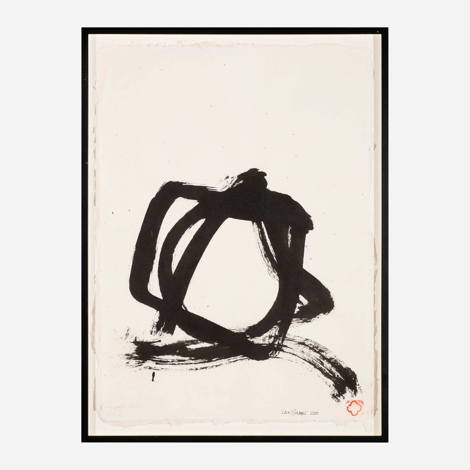 Max Gimblett, Sengai - Square,Triangle, Circle: Max Gimblett Sengai - Square,Triangle, Circle 2010ink on paper 30.75 h x 22.25 w in (78 x 57 cm) Signed and dated to lower right 'Max Gimblett 2010'. Titled to verso 'Sengai - Square,Triangle,