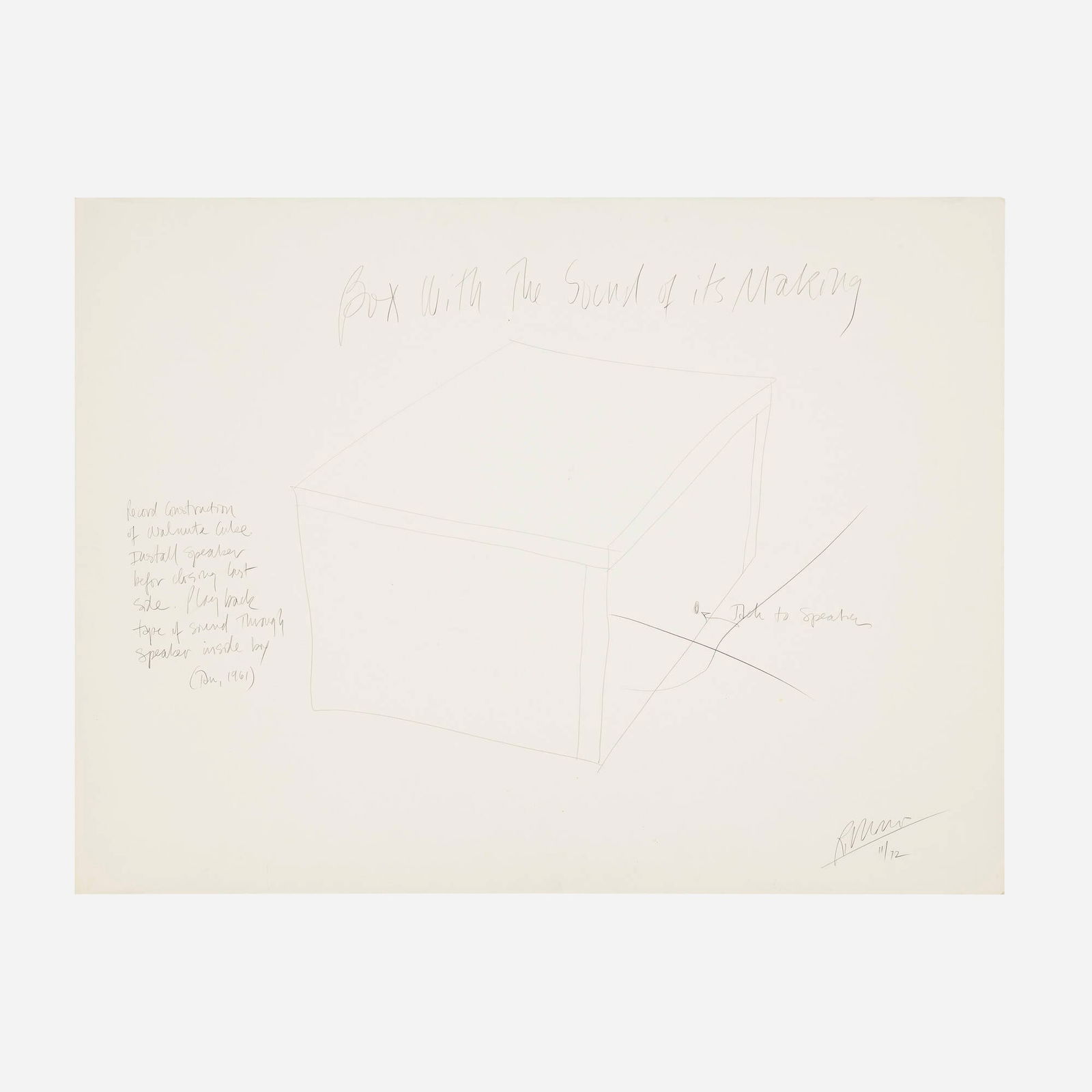 Robert Morris, Box with the Sound of Its Own Making (1 of 3)