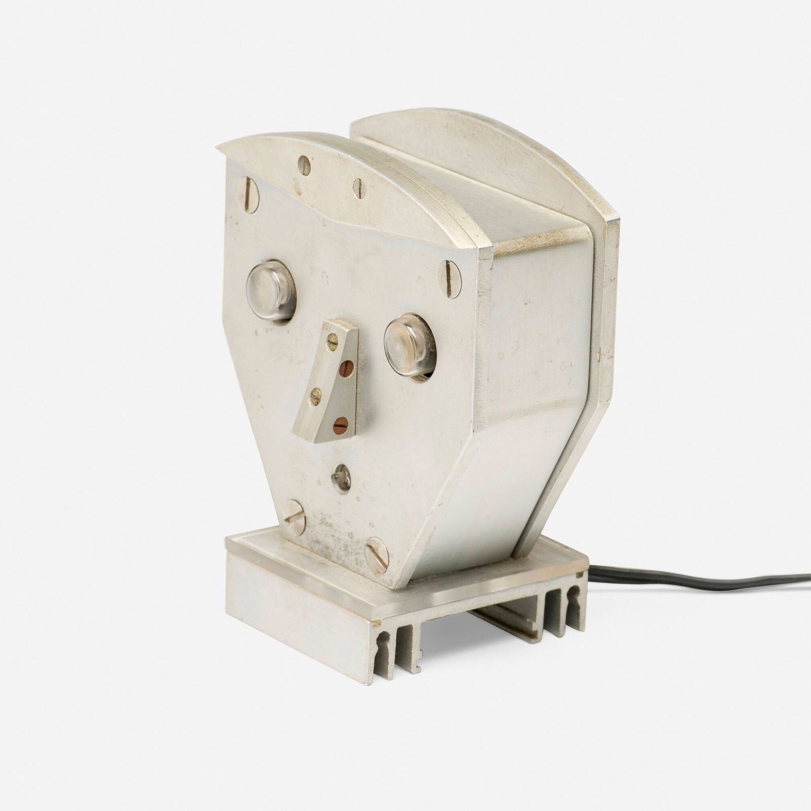 Gerard Haas, Head (from the Timescapes: LED Chronotype Light Sculpture series): Gerard Haas Head (from the Timescapes: LED Chronotype Light Sculpture series) 1970-79aluminum, light bulbs, plastic 4.5 h x 3.5 w x 2.5 d in (11 x 9 x 6 cm) Incised signature to verso 'G. Haas