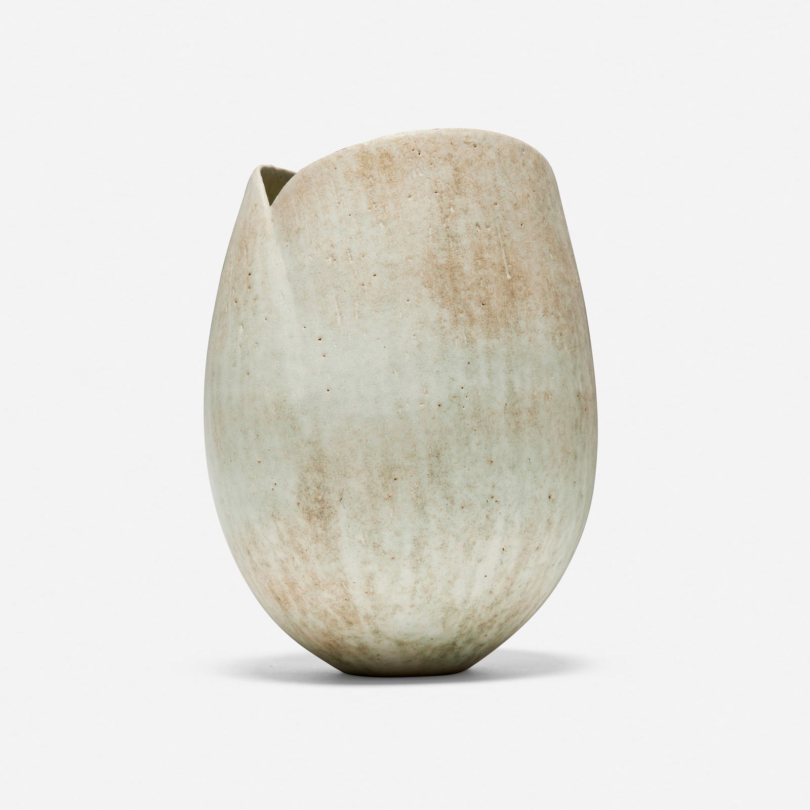 John Ward, Tulip Pot: John Ward Tulip Pot c. 1990glazed stoneware 10.25 h x 9 w x 7.25 d in (26 x 23 x 18 cm) Impressed artist's chop mark to underside 'JW'. Provenance: Private Collection <