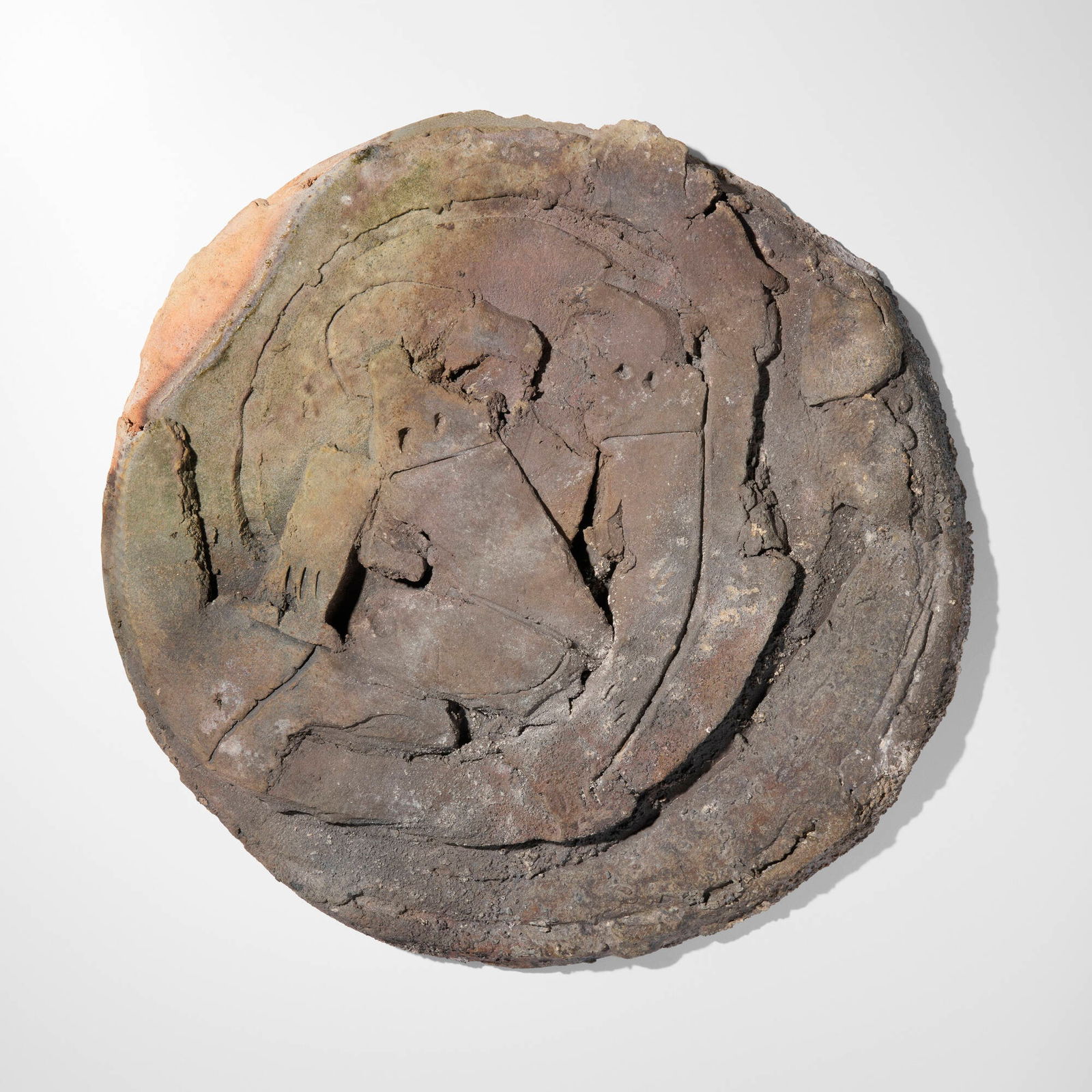 Peter Voulkos, Untitled (Doll Plate): Peter Voulkos Untitled (Doll Plate) 1999anagama-fired stoneware 2 d x 13.25 dia in (5 x 34 cm) Incised signature and date to verso 'Voulkos 99'. Provenance: Private Col