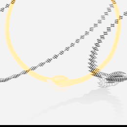 Tiffany & Co., Diamond and bicolor gold necklace