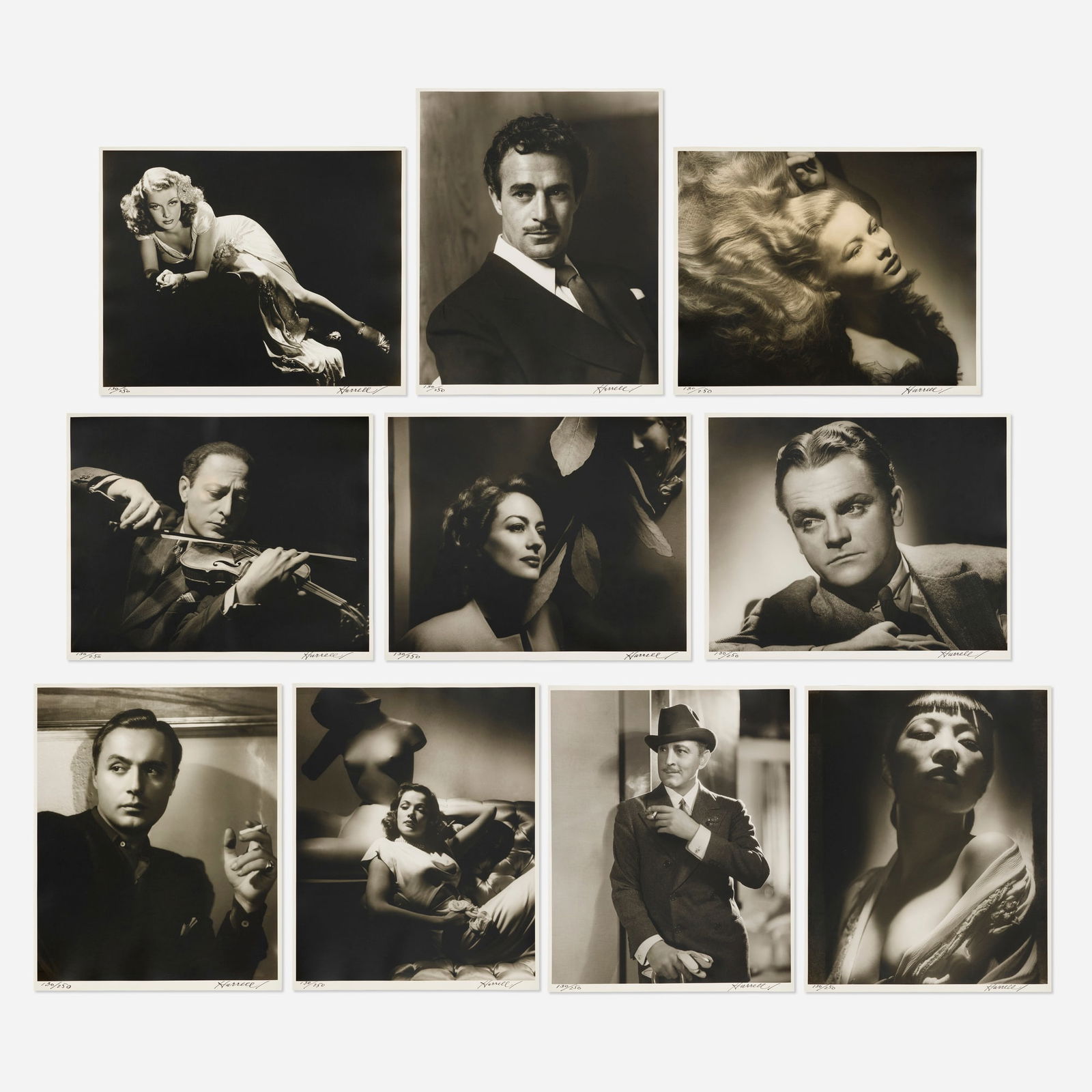 George Hurrell, Hurrell Portfolio III: George Hurrell Hurrell Portfolio III 1938 / printed 1979gelatin silver print image (each): 15.25 h x 19.25 w in (39 x 49 cm) sheet (each): 15.26 h x 19.875 w in (39 x 50 cm) Portfolio inclu