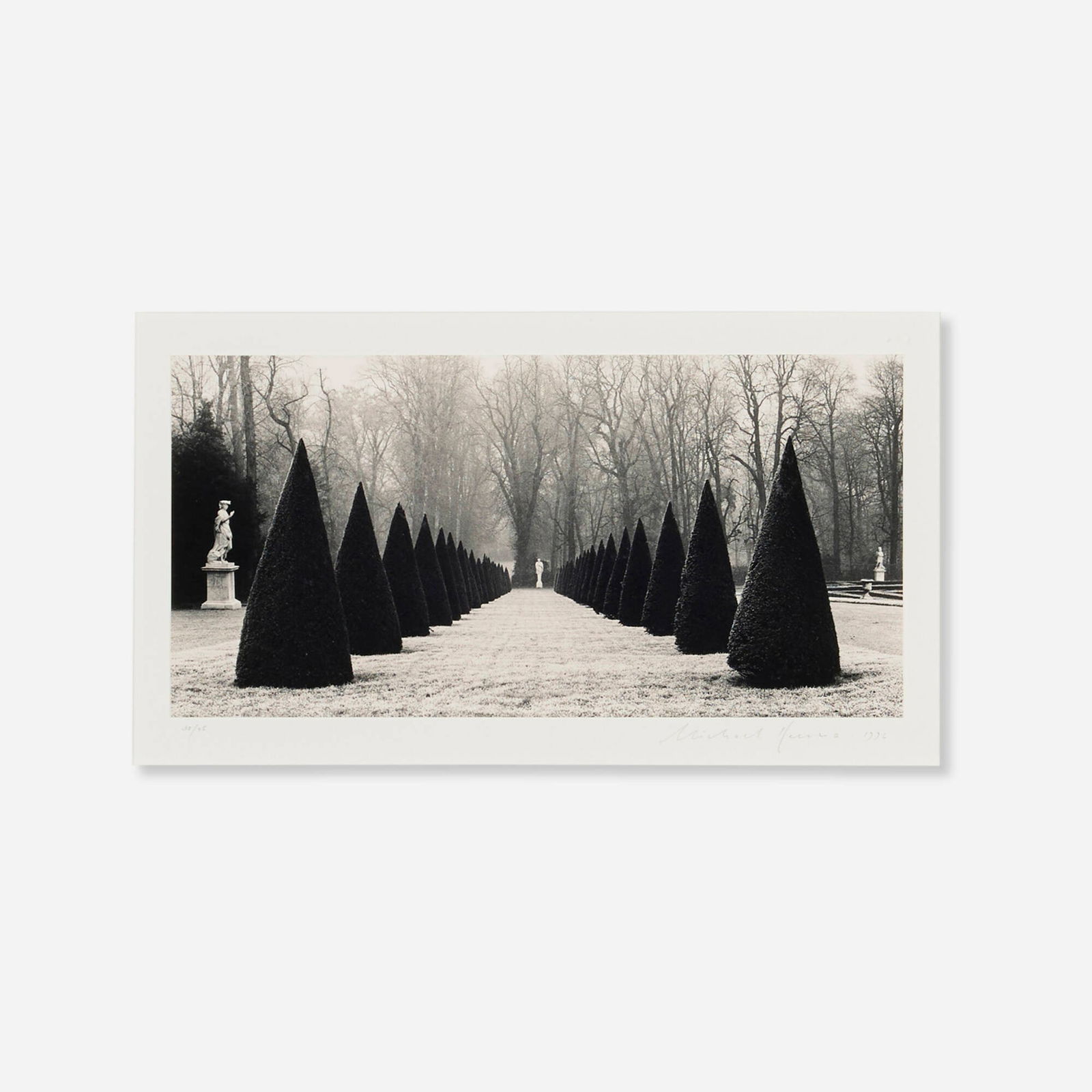 Michael Kenna, Avenue of Three Fountains, Versailles, France (1 of 3)