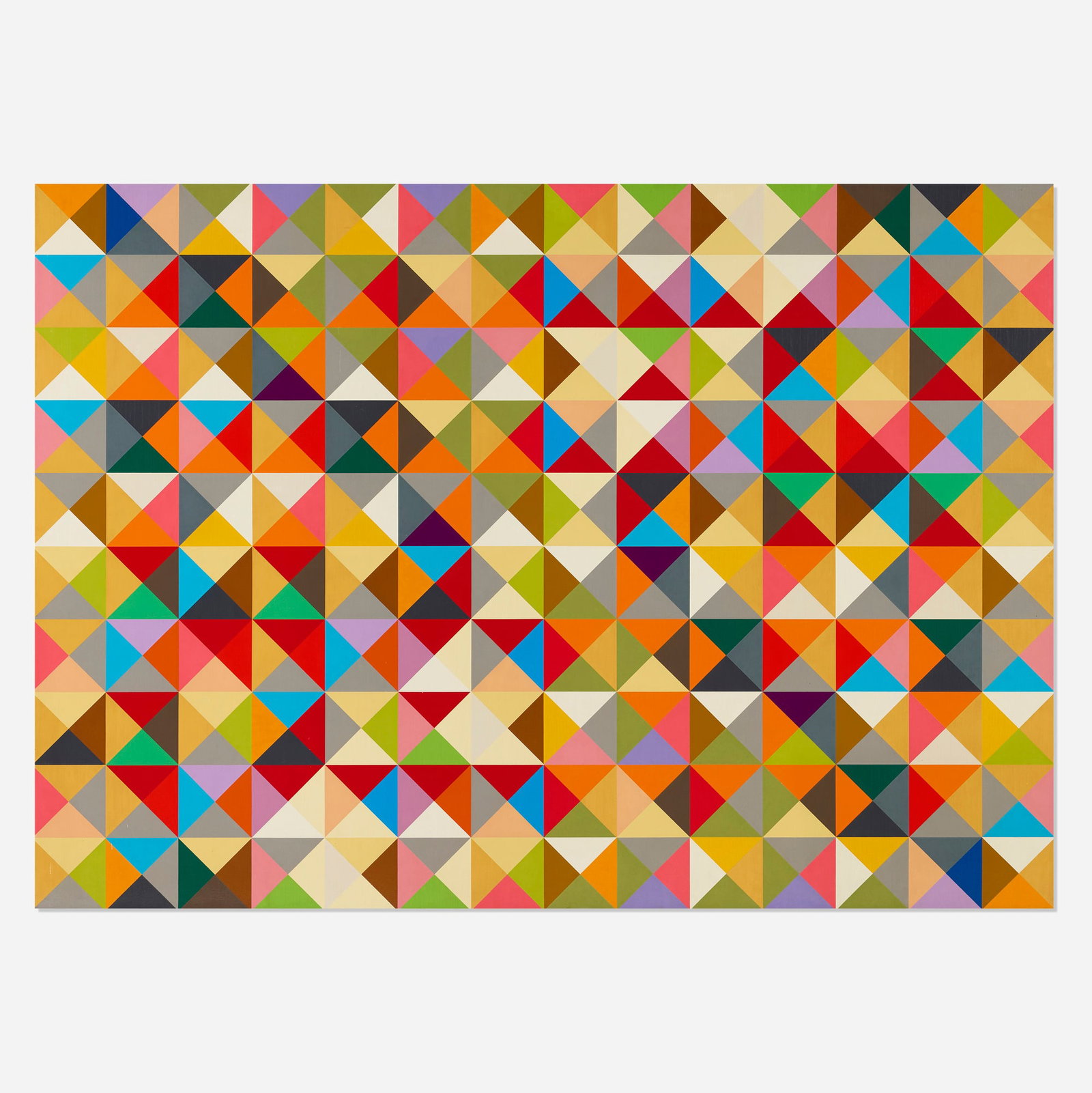 Karl Benjamin, #3: Karl Benjamin #3 1967oil on linen 40.25 h x 56 w in (102 x 142 cm) Louis Stern has confirmed the authenticity of this work. It is included in the catalogue raisonne of the paintings of Karl Be