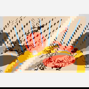 Alexander Calder, The Circus: Alexander Calder The Circus c. 1975lithograph in colors 26.375 h x 38.5 w in (67 x 98 cm) Signed and numbered to lower edge 'EA Calder'. This work is an artist's proof apart from the edition o