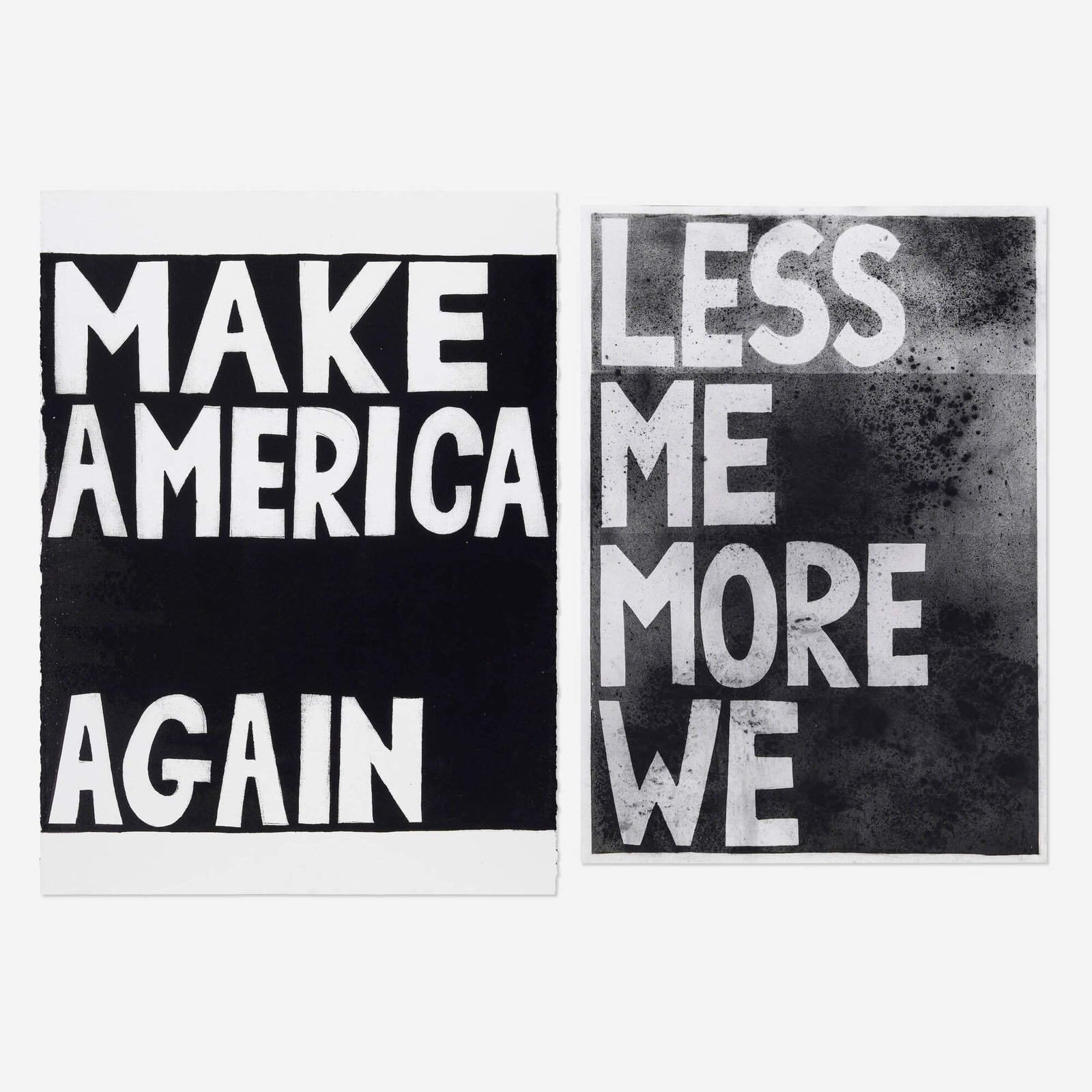 Lisa Anne Auerbach, Less Me More We; Make America Again (two works) (1 of 1)