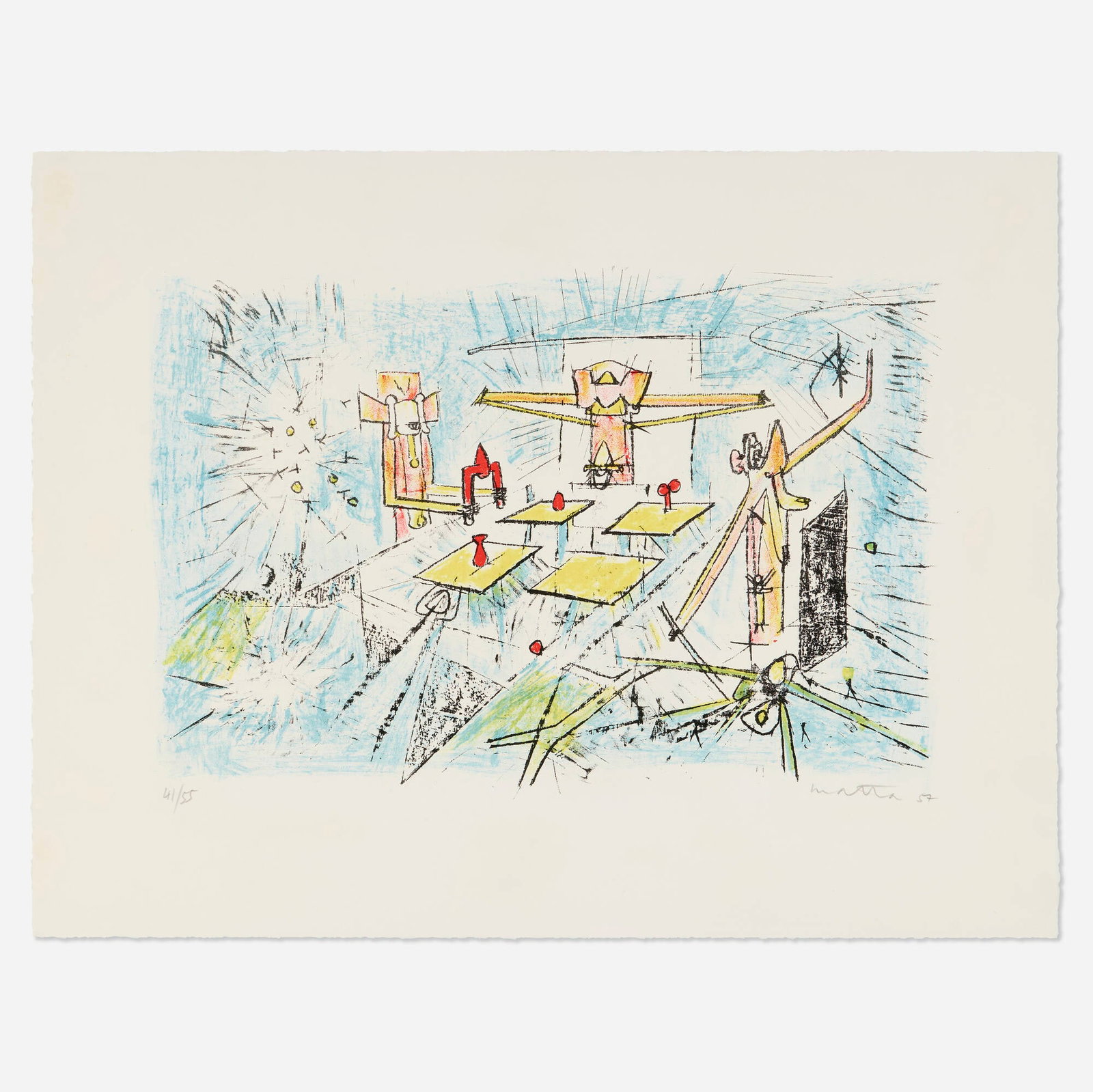 Roberto Sebastian Matta, Les quatre observateurs ou l'objet du dialogue (1 of 2)