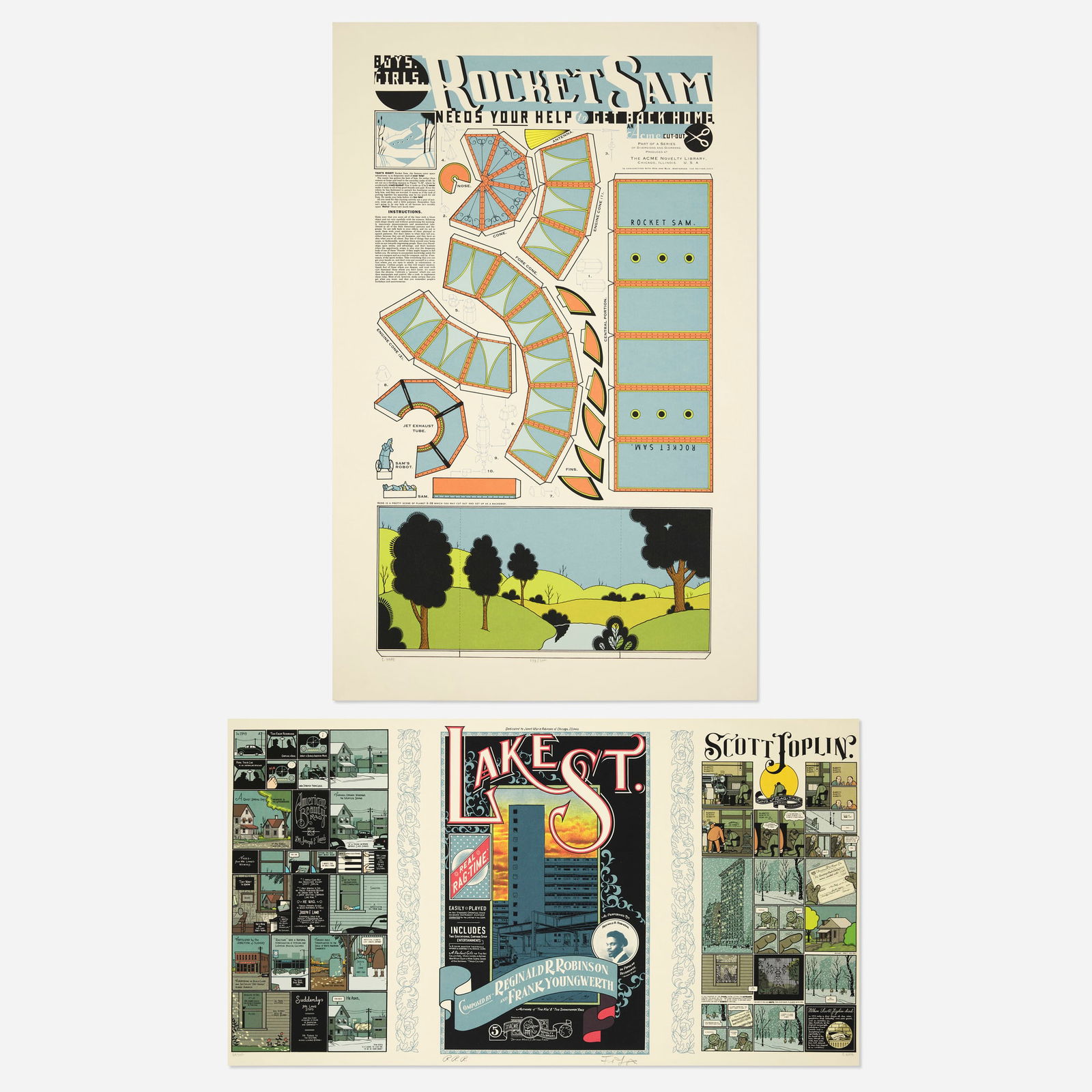 Chris Ware, Rocket Sam; Scott Joplin (two works) (1 of 1)