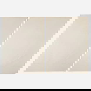 Nathan Oliveira, Santa Cruz (two works): Nathan Oliveira Santa Cruz (two works) 1974embossing on rag paper image (each): 24 h x 20 w in (61 x 51 cm) sheet (each): 30 h x 22.25 w in (76 x 57 cm) Signed, titled, dated and numbered t