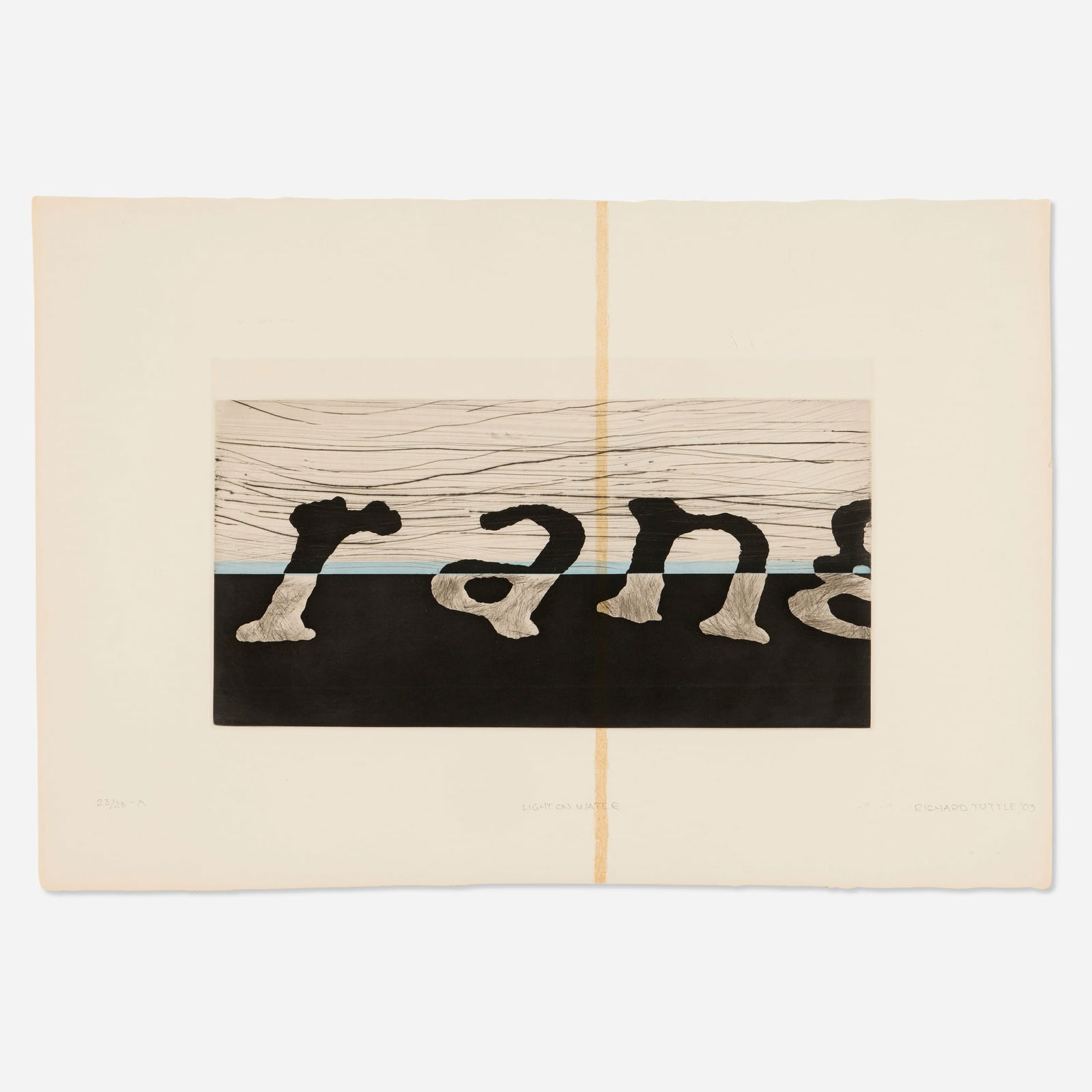 Richard Tuttle, Light on Water (A) (1 of 3)