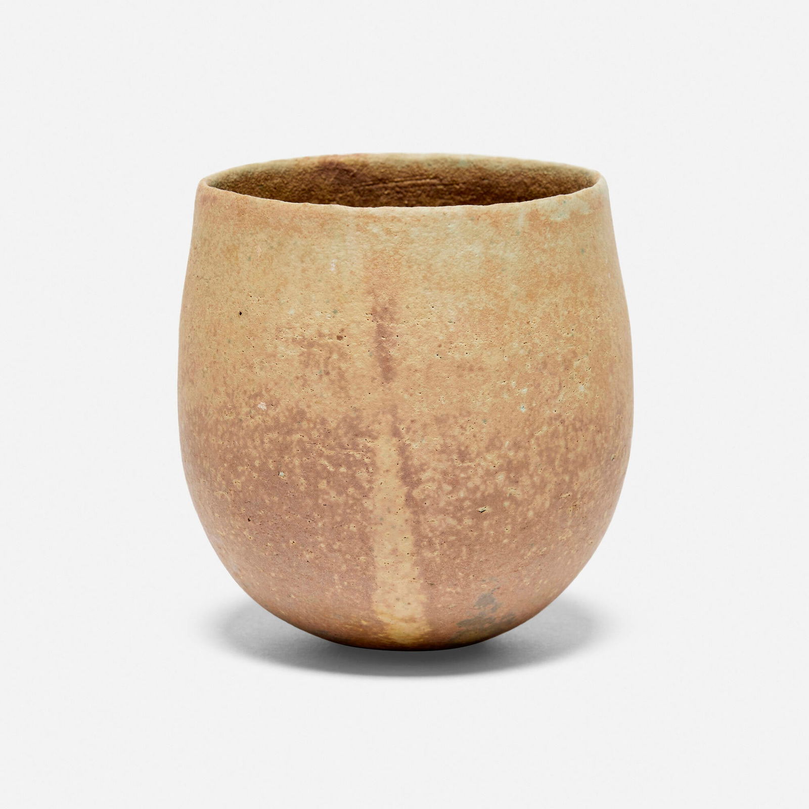 John Ward, Untitled (Small Pot): John Ward Untitled (Small Pot) c. 1985glazed stoneware 3.75 h x 3.5 dia in (10 x 9 cm) This work will ship from Los Angeles, California.