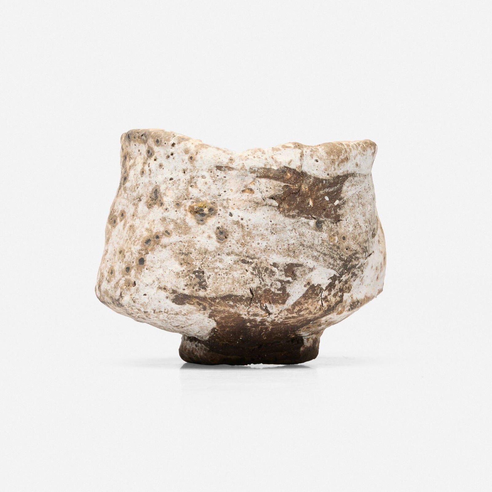 Ewen Henderson, Tea bowl: Ewen Henderson Tea bowl c. 1995mixed hand-built stoneware 3.75 h x 4.5 dia in (10 x 11 cm) Provenance: Collection of Helen and Leonard Evelev, Philadelphia