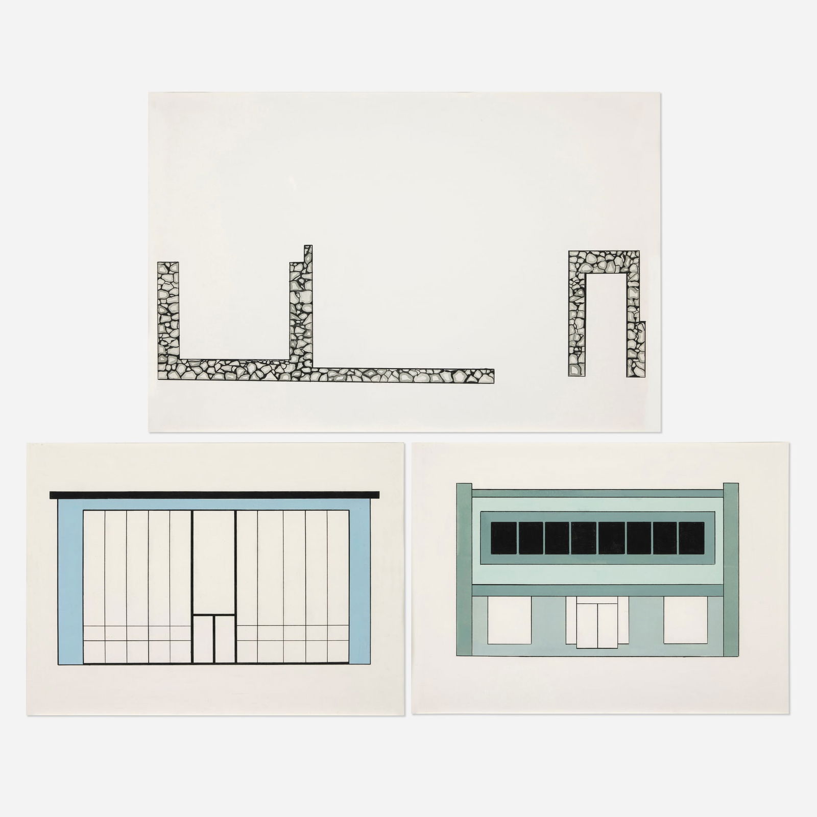 Shane Hassett, Facade; Ruin; Facade (three works) (1 of 2)