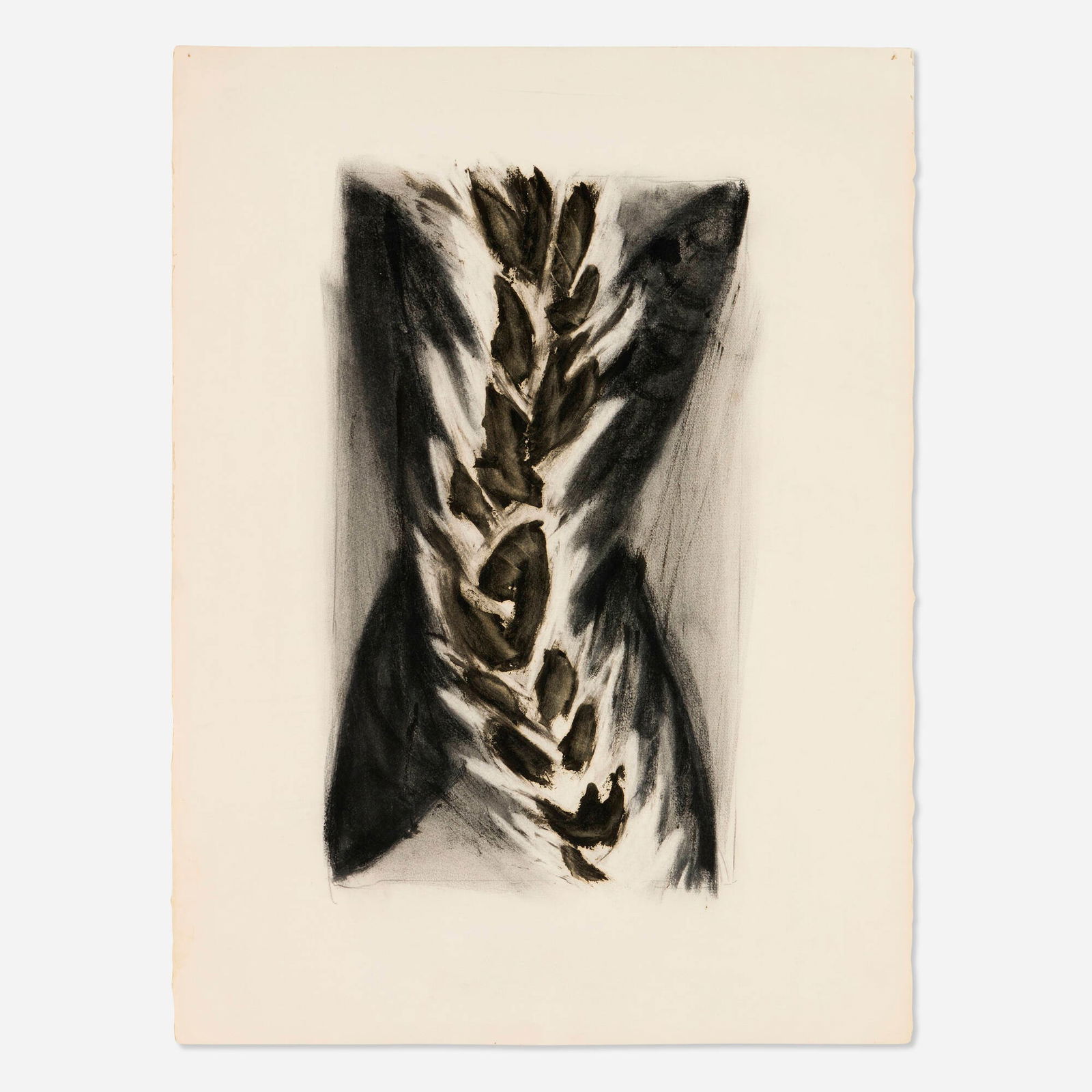 Bill Jensen, Drawing for Luribo: Bill Jensen Drawing for Luribo 1979charcoal and egg tempera on paper image: 22.75 h x 13.5 w in (58 x 34 cm) sheet: 30.125 h x 22.375 w in (77 x 57 cm) Signed, titled and dated to verso 'Bi