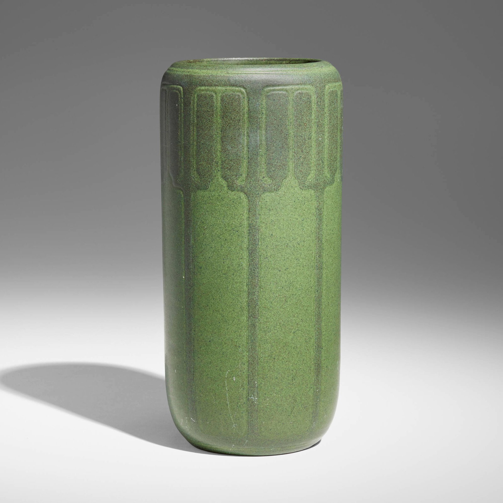 Arthur Hennessey and Sarah Tutt for Marblehead Pottery, Vase with conventionalized trees (1 of 5)