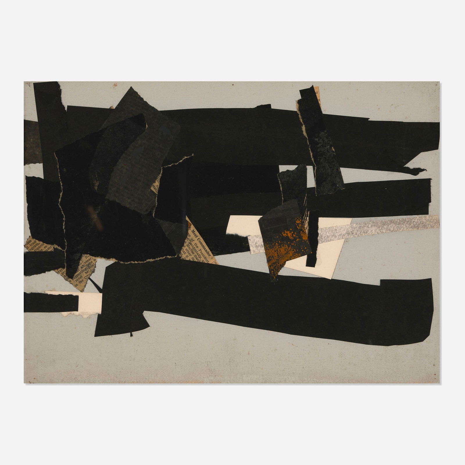 Perle Fine, Study for Equation: Perle Fine Study for Equation c. 1960-61mixed media collage on canvas 9.875 h x 13.25 w in (25 x 34 cm) Provenance: Aaron Galleries, Chicago | Acquired from the previous in 20