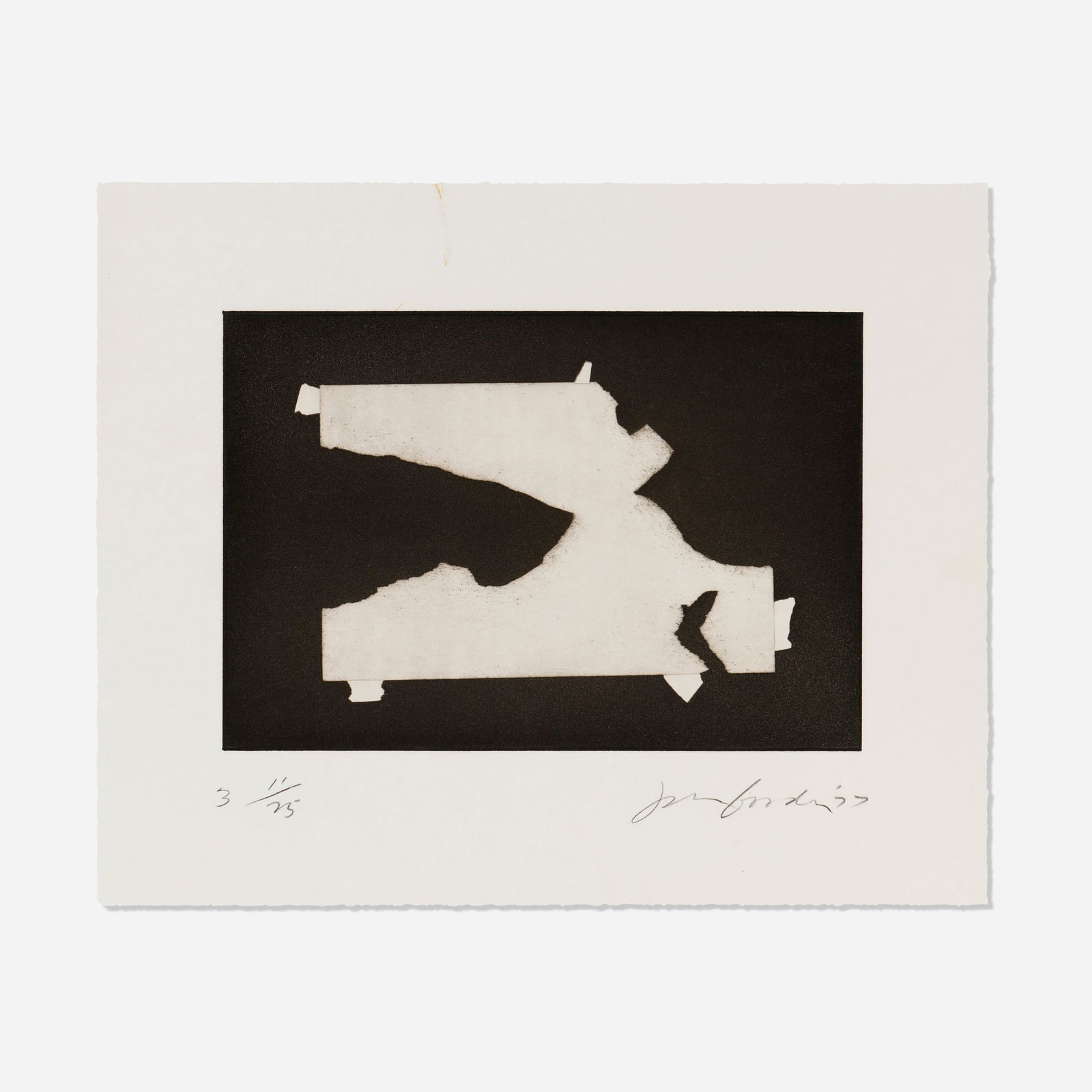 Joe Goode, Untitled (from the X Ray series): Joe Goode Untitled (from the X Ray series) 1977etching and aquatint image: 8 h x 11.75 w in (20 x 30 cm) sheet: 13.625 h x 16.875 w in (35 x 43 cm) Signed, dated, numbered and inscribed to