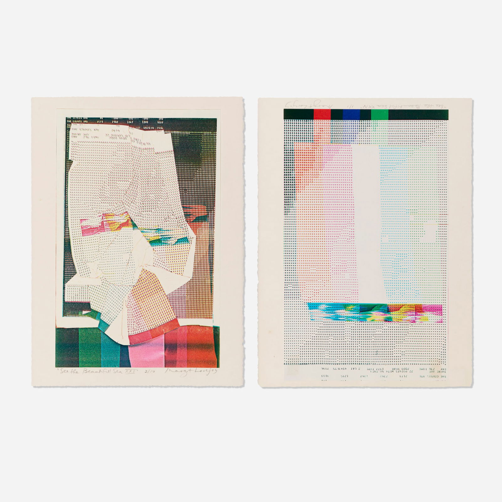 Margot Lovejoy, Two works from the See the Beautiful Sea portfolio (1 of 1)