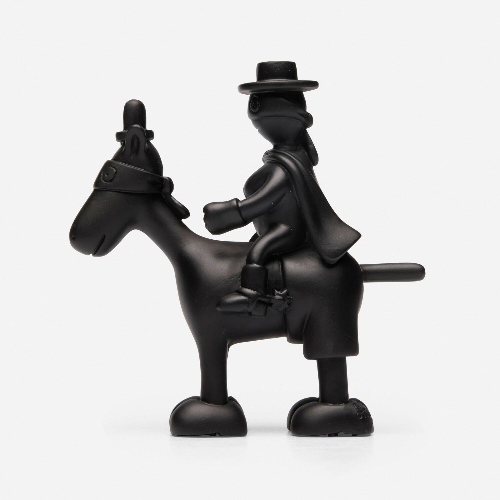 Tom Otterness, Horse and Rider Maquette: Tom Otterness Horse and Rider Maquette 2004resin 5.25 h x 5.25 w x 2 d in (13 x 13 x 5 cm) Incised signature and date to one foot '?Tom Otterness 2004'. This work is from the edition of an unk