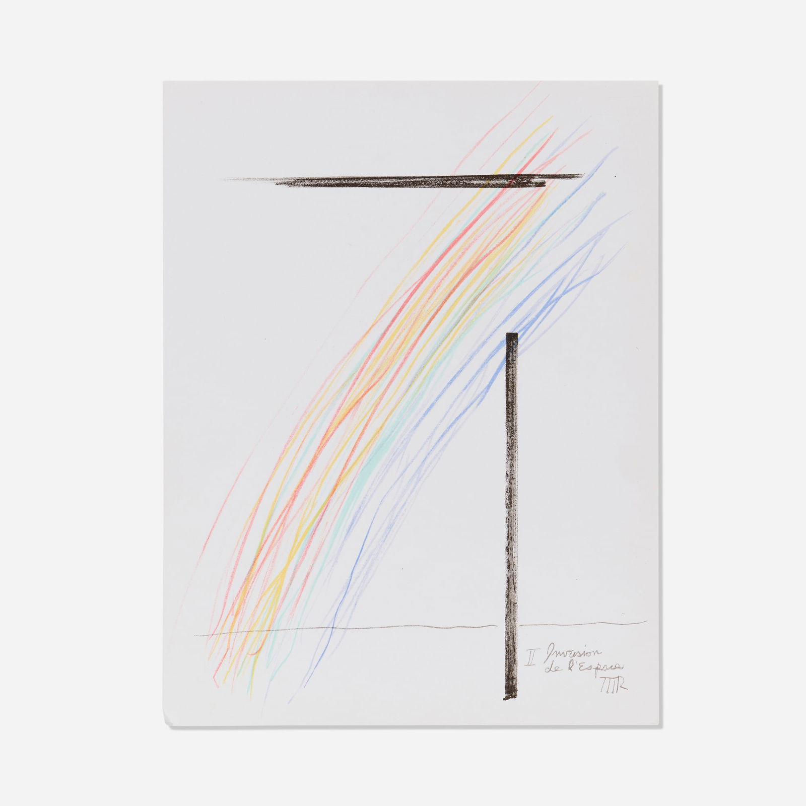 Man Ray, Invasion de l'espace (for XXe Siecle No. 45): Man Ray Invasion de l'espace (for XXe Siecle No. 45) 1976lithograph in colors 12.25 h x 9.5 w in (31 x 24 cm) This work is from the edition published by San Lazzaro, Paris.