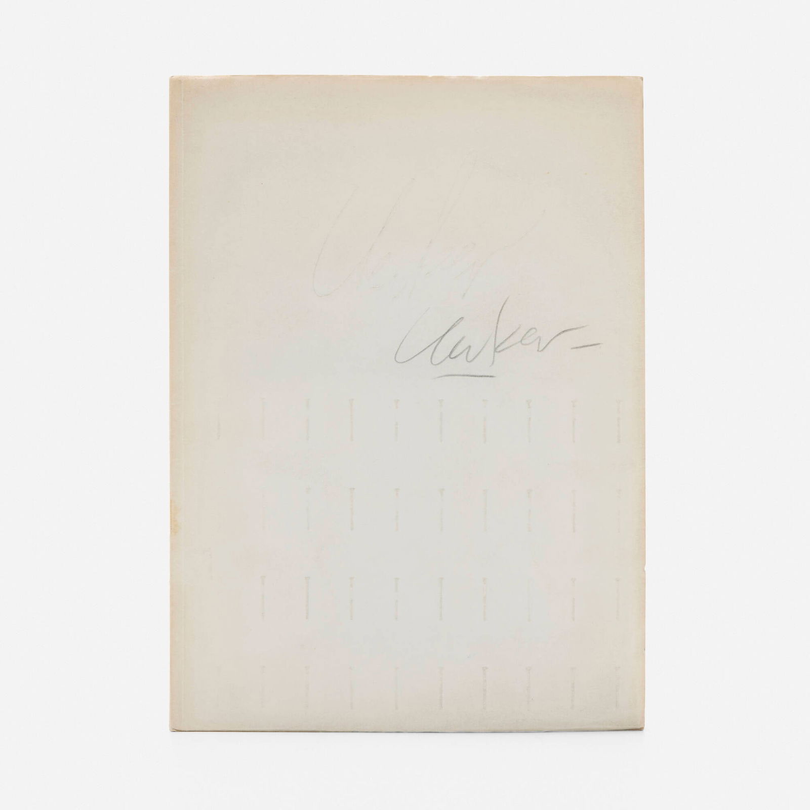 Gunther Uecker, Bildobjekt 1957-1970 exhibition catalog: Gunther Uecker Bildobjekt 1957-1970 exhibition catalog 1971printed paper bound in Daumier 11.75 h x 8.5 w x 0.125 d in (30 x 22 x 0 cm) Signed to front cover 'Uecker'. This work was published