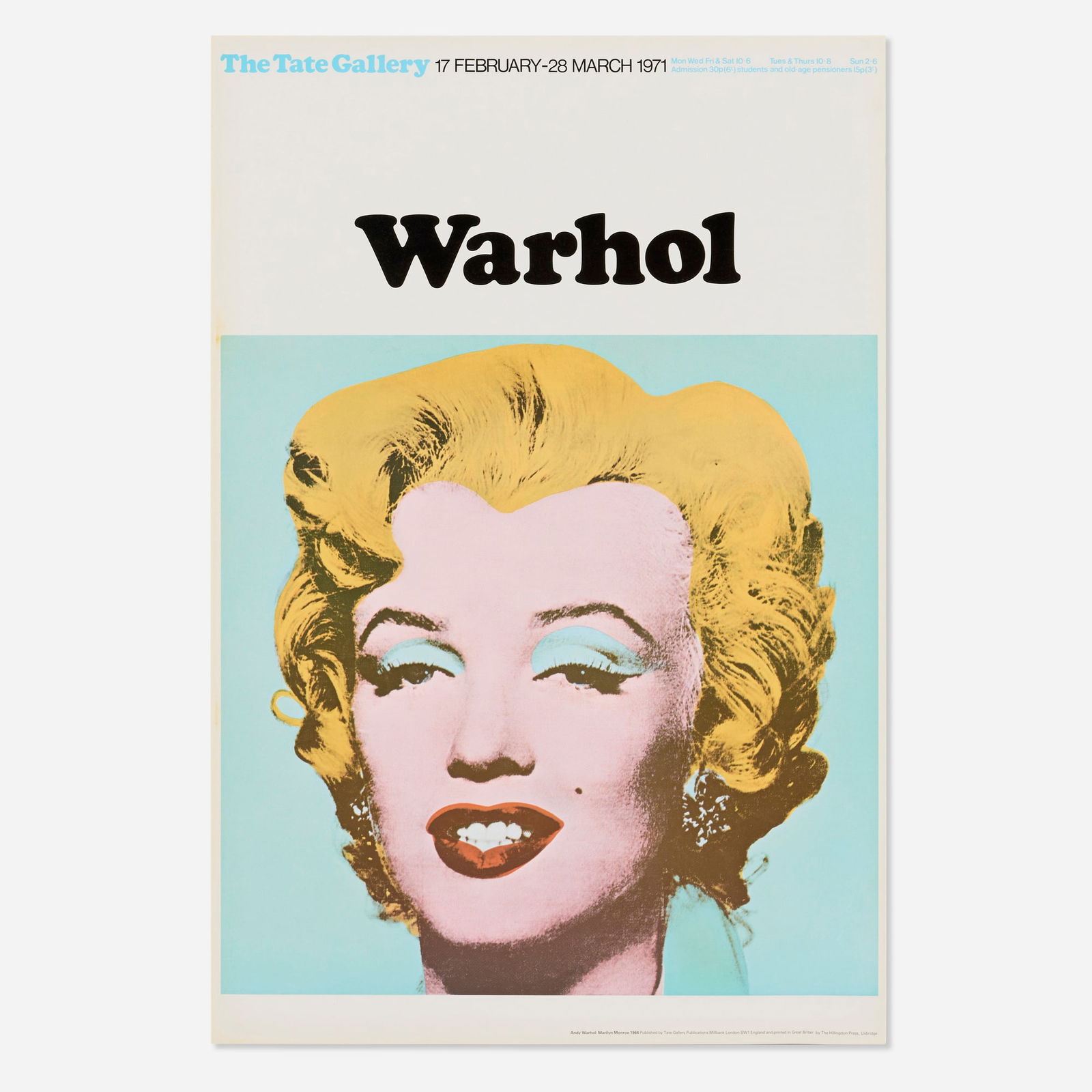 Andy Warhol, Tate Gallery exhihbition poster (1 of 2)