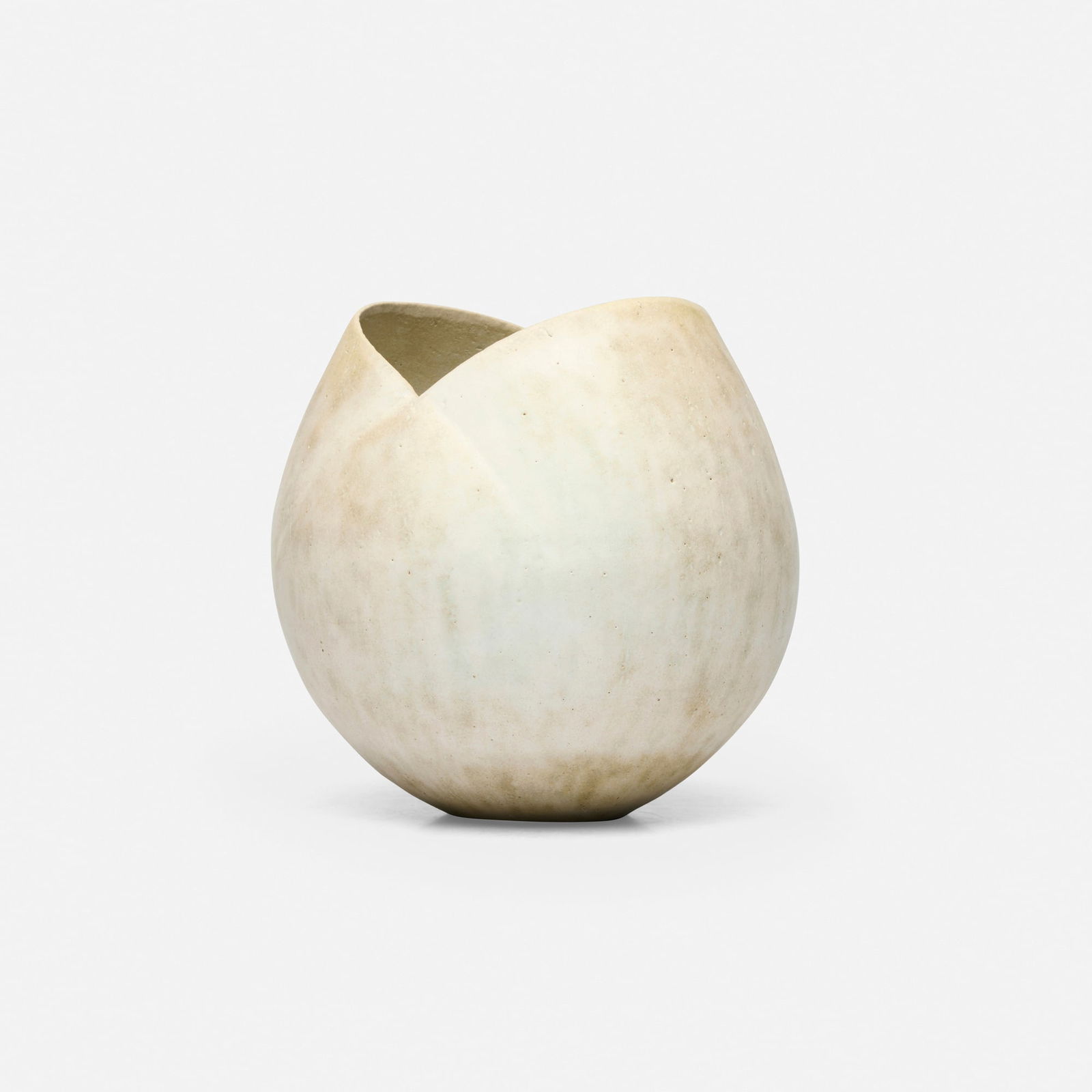 John Ward, Tulip Pot: John Ward Tulip Pot c. 1995glazed stoneware 8.75 h x 8.75 w x 9 d in (22 x 22 x 23 cm) Impressed artist's chop mark to underside 'JW'. Provenance: Private Collection, S