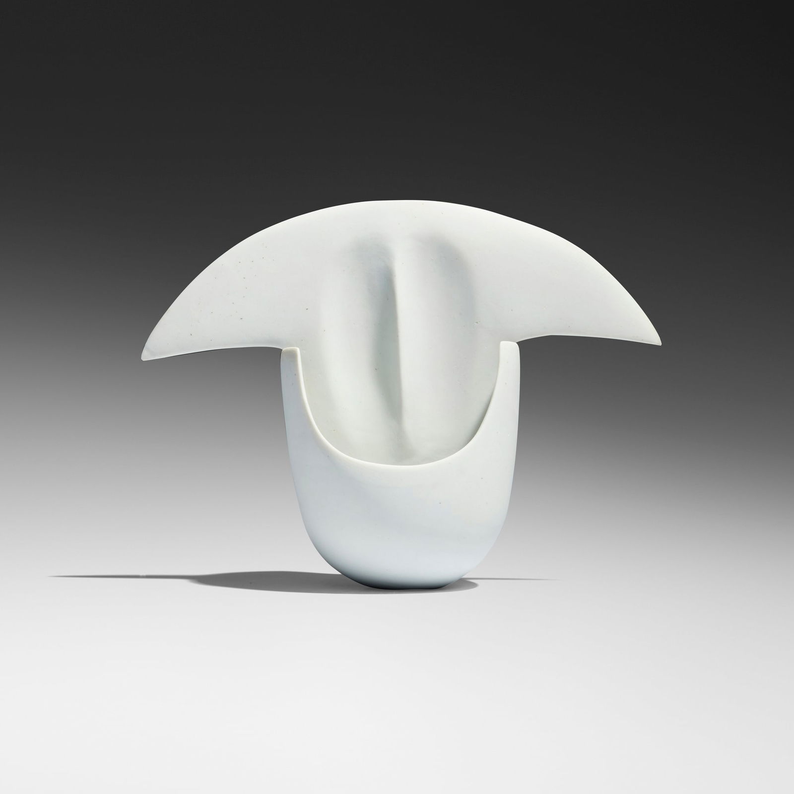 Ruth Duckworth, Untitled: Ruth Duckworth Untitled 1998bisque porcelain in two parts 6.5 h x 8.75 w x 3.5 d in (17 x 22 x 9 cm) Incised signature to underside 'R' and numbered '595298'. Provenance: