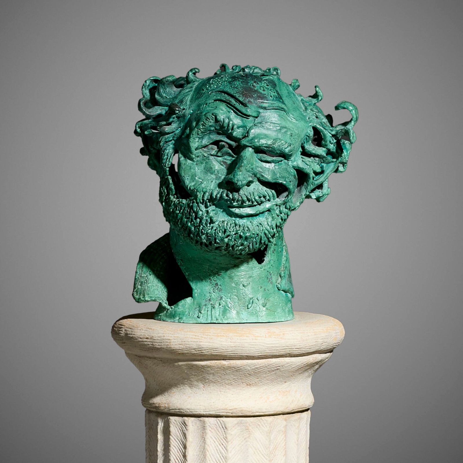 Robert Arneson, Sharp Focused: Robert Arneson Sharp Focused 1981patinated bronze, glazed stoneware 66 h x 15 dia in (168 x 38 cm) Incised signature and date to reverse 'Arneson 1981'. This work is unique. Pro