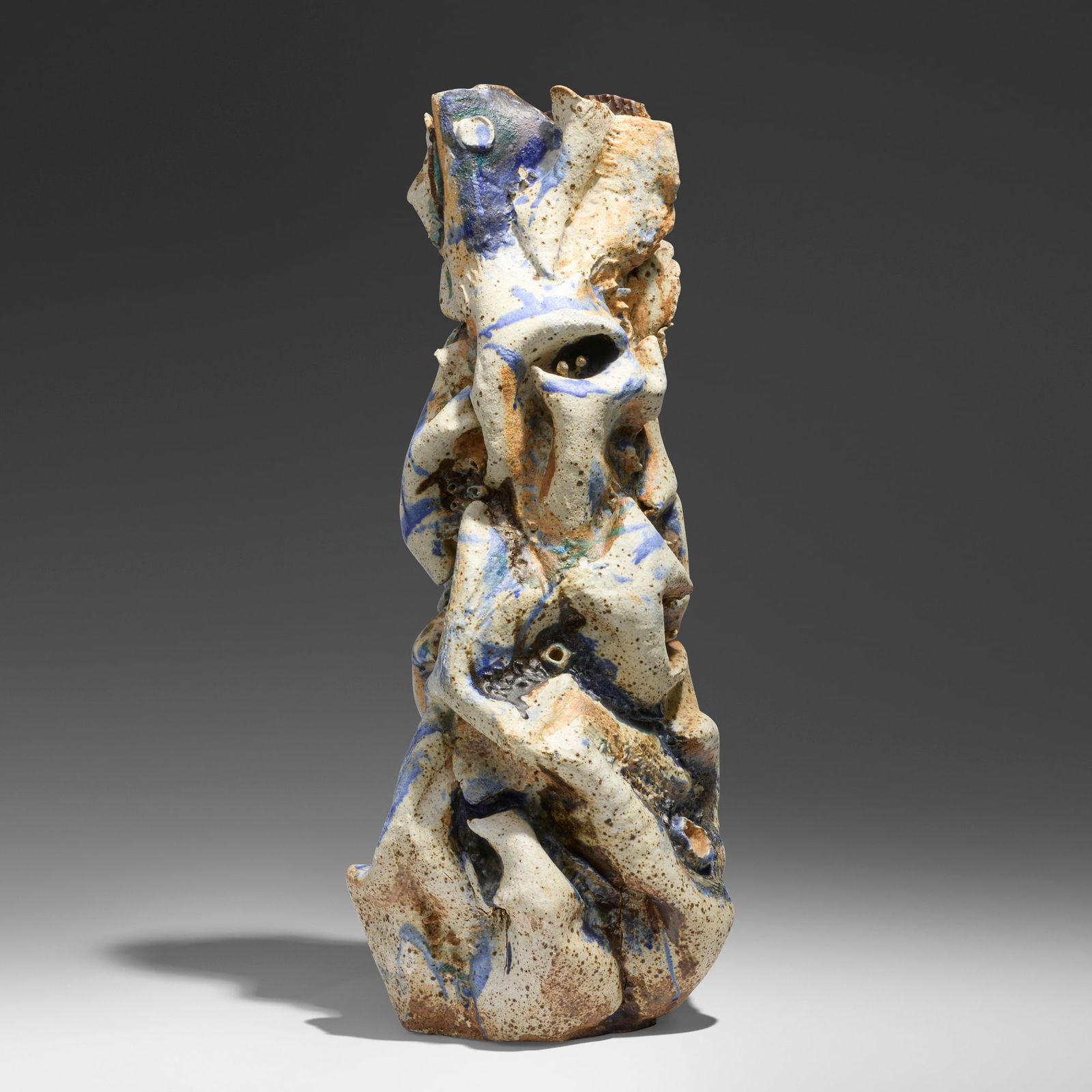 Robert Arneson, Organic Vase: Robert Arneson Organic Vase 1960glazed stoneware 34.5 h x 14 w x 12 d in (88 x 36 x 30 cm) The present work was featured in Arneson's first museum exhibition. Incised signature and date