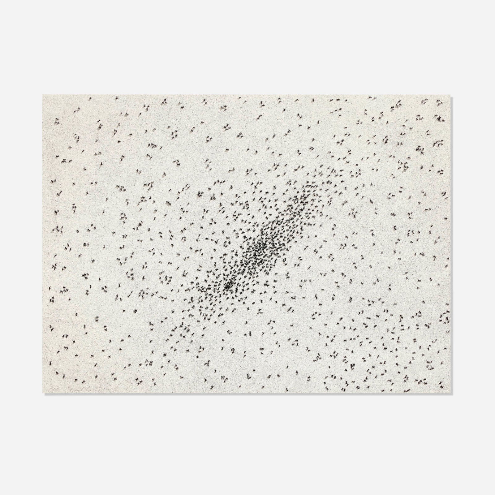 Ed Ruscha, Insect Slant (from the Reality & Paradoxes portfolio): Ed Ruscha Insect Slant (from the Reality & Paradoxes portfolio) 1973lithograph and screenprint on BFK Rives 22 h x 30.125 w in (56 x 77 cm) Signed, dated and numbered to lower left '83/100 Ed