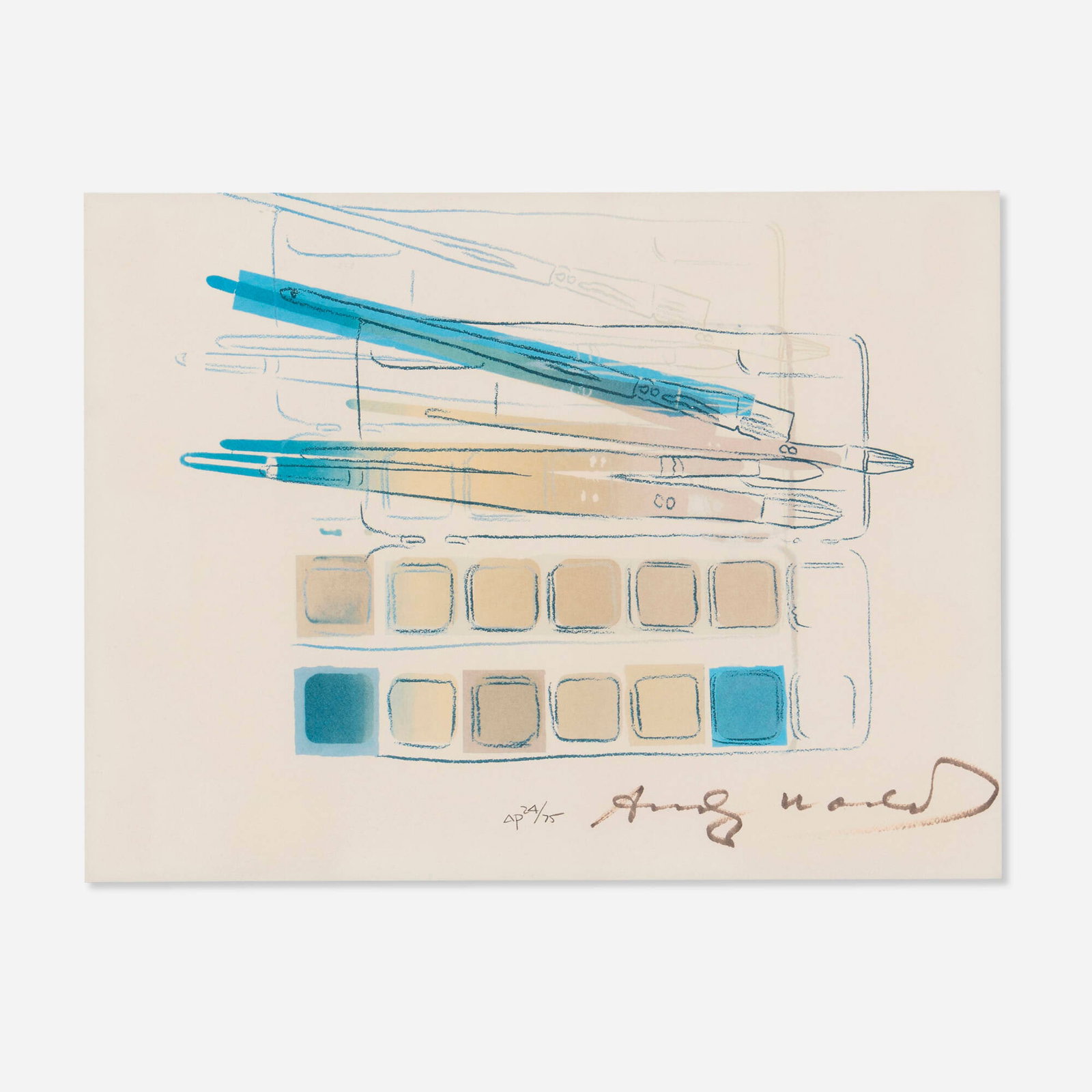 Andy Warhol, Watercolor Paint Kit with Brushes (1 of 4)