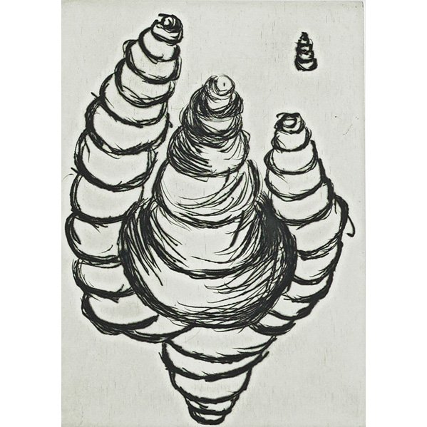 LOUISE BOURGEOIS (French/American,1911-2010): Etching from the Anatomy Portfolio (framed); Initialed LB and numbered IV/X; 19 3/4" x 13 3/4" (sheet)