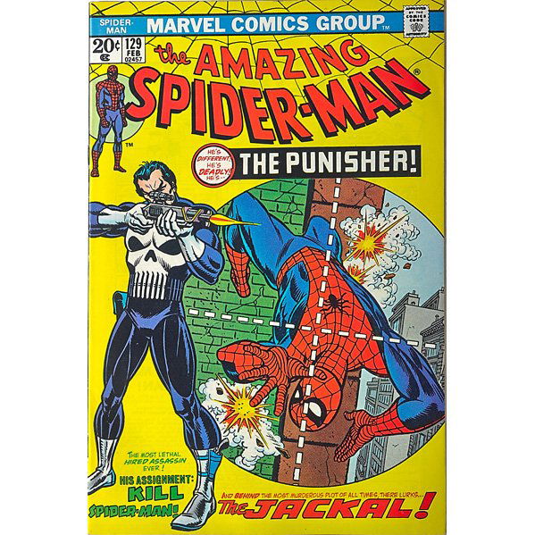 THE AMAZING SPIDER-MAN COMIC #129: "The Punisher," 1974; CGC 9.0