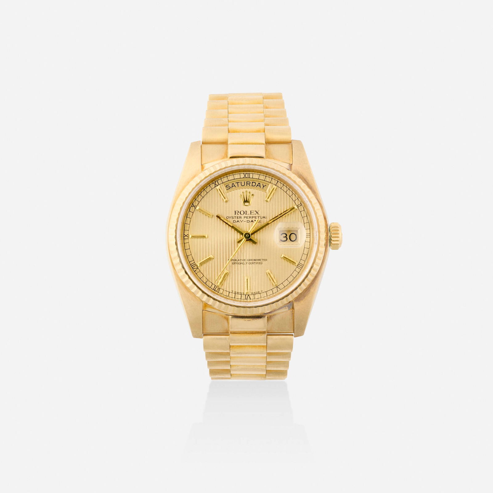 Rolex, 'Day-Date' gold wristwatch, Ref. 18038 (1 of 4)