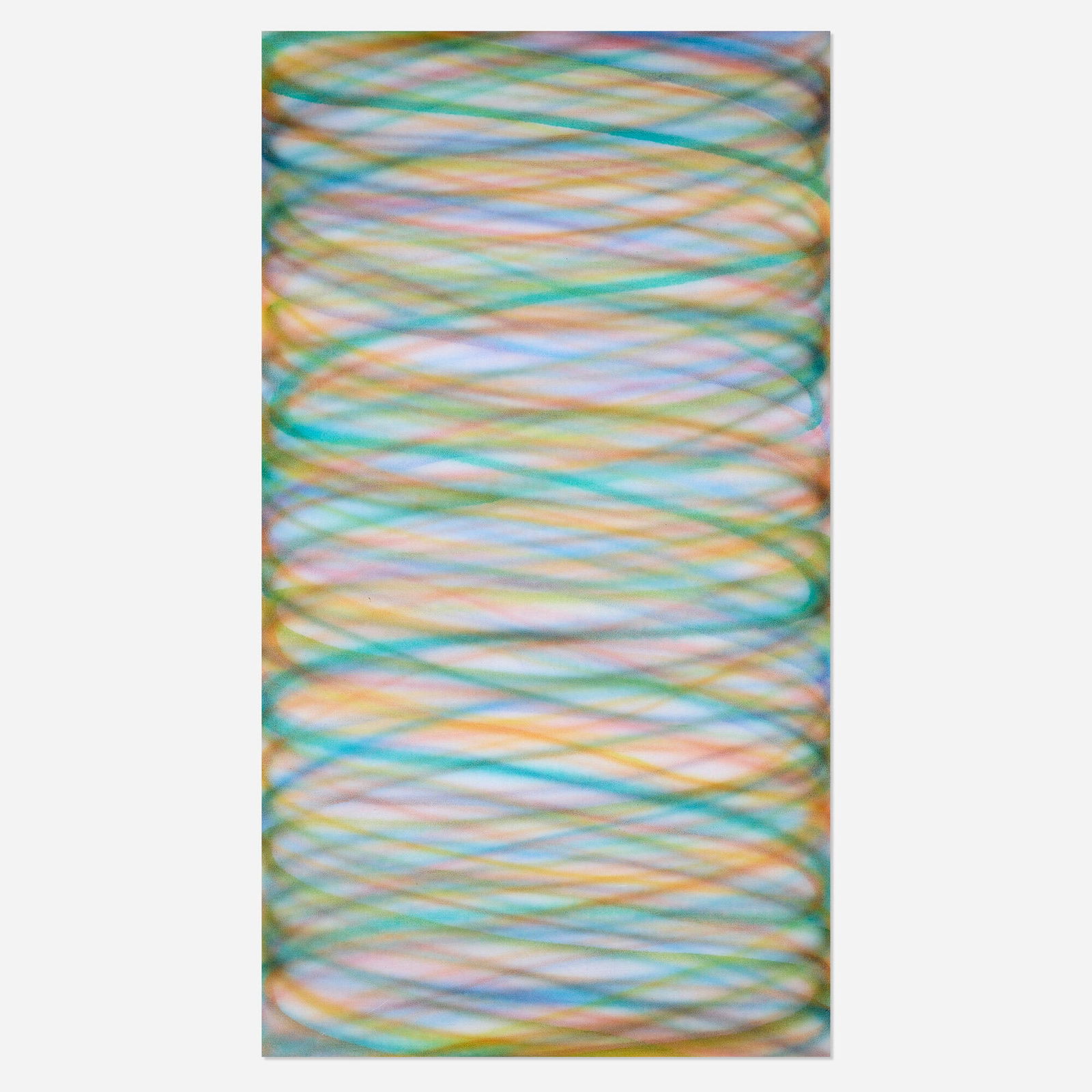 Dan Christensen, Untitled: Dan Christensen Untitled 1968acrylic on canvas 83.6 h x 46.5 w in (212 x 118 cm) Signed, titled and dated to stretcher bar to verso '1968 D. Christensen Untitled'. Provenance:</