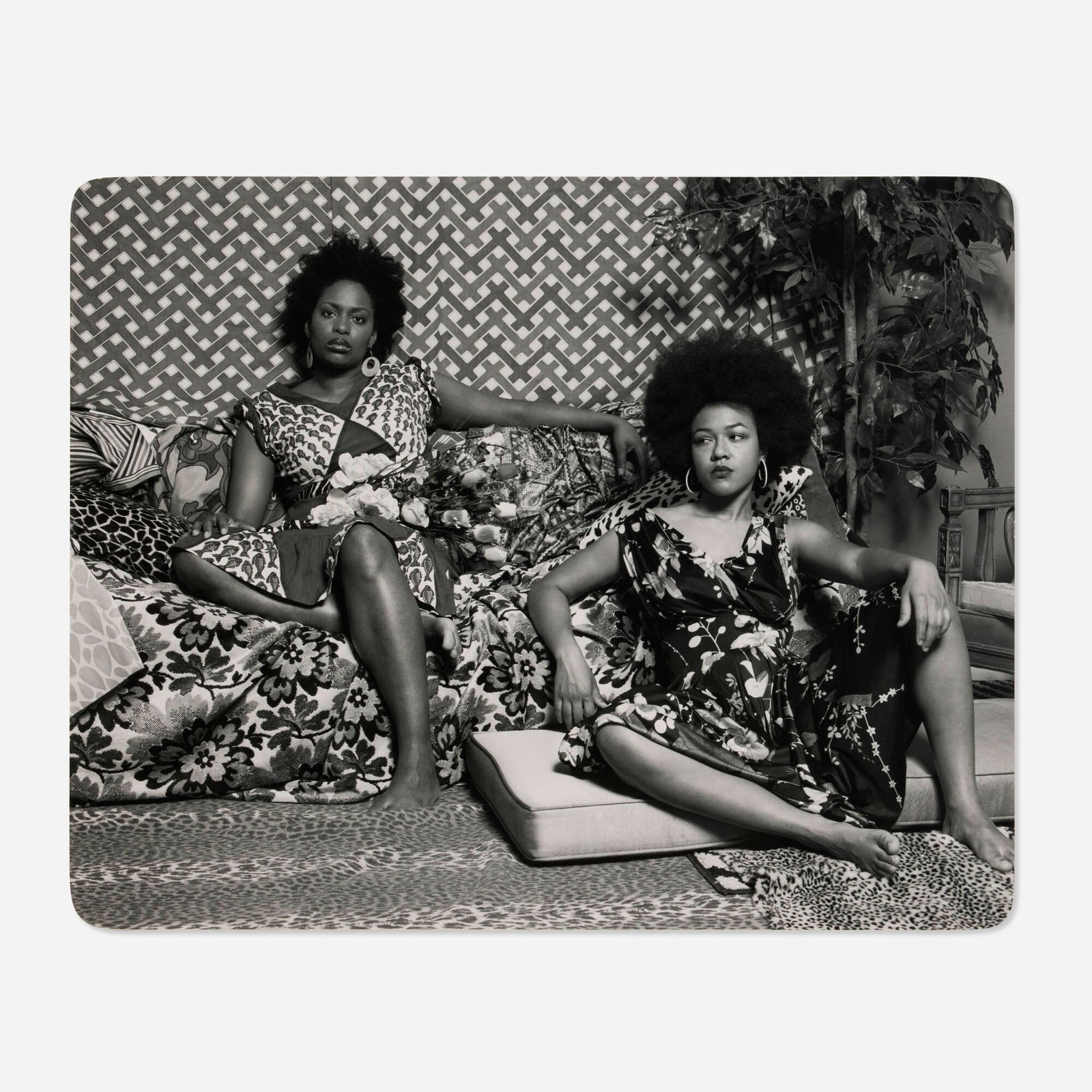 Mickalene Thomas, A Moment's Pleasure in Black and White (1 of 4)