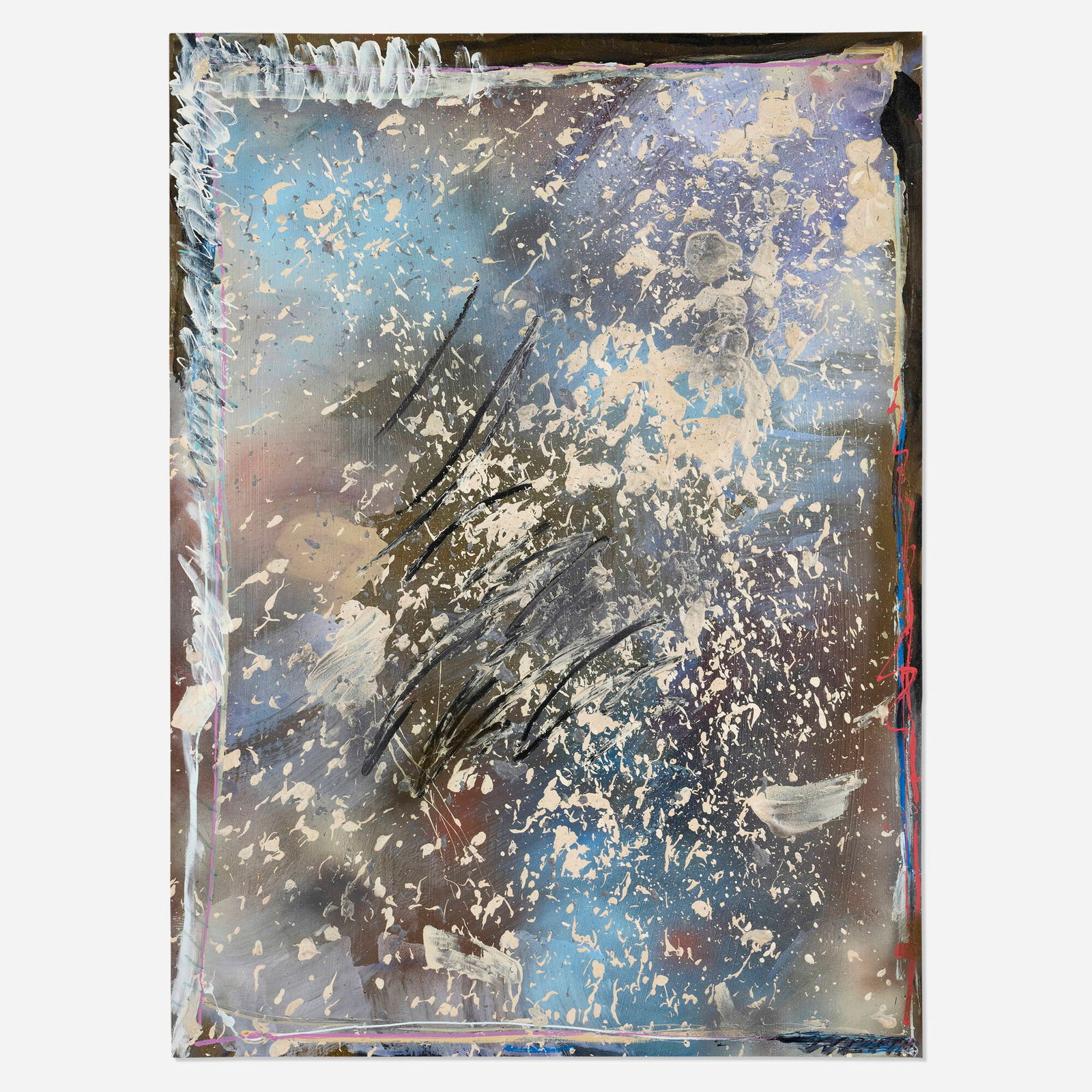 Jules Olitski, Beauty Gauge: Jules Olitski Beauty Gauge 1987oil and waterbased acrylic on Plexiglas 49.375 h x 36.25 w in (125 x 92 cm) Signed, titled and dated to verso '1987 Jules Olitski Beauty Gauge'. P