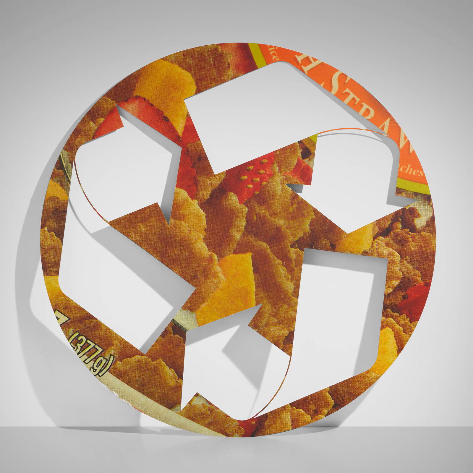 Kelley Walker, Untitled: Kelley Walker Untitled 2006laser cut steel, digital image (scanned poster) and gold leaf 57 dia in (145 cm) Provenance: Paula Cooper Gallery, New York | Acquired from the prev